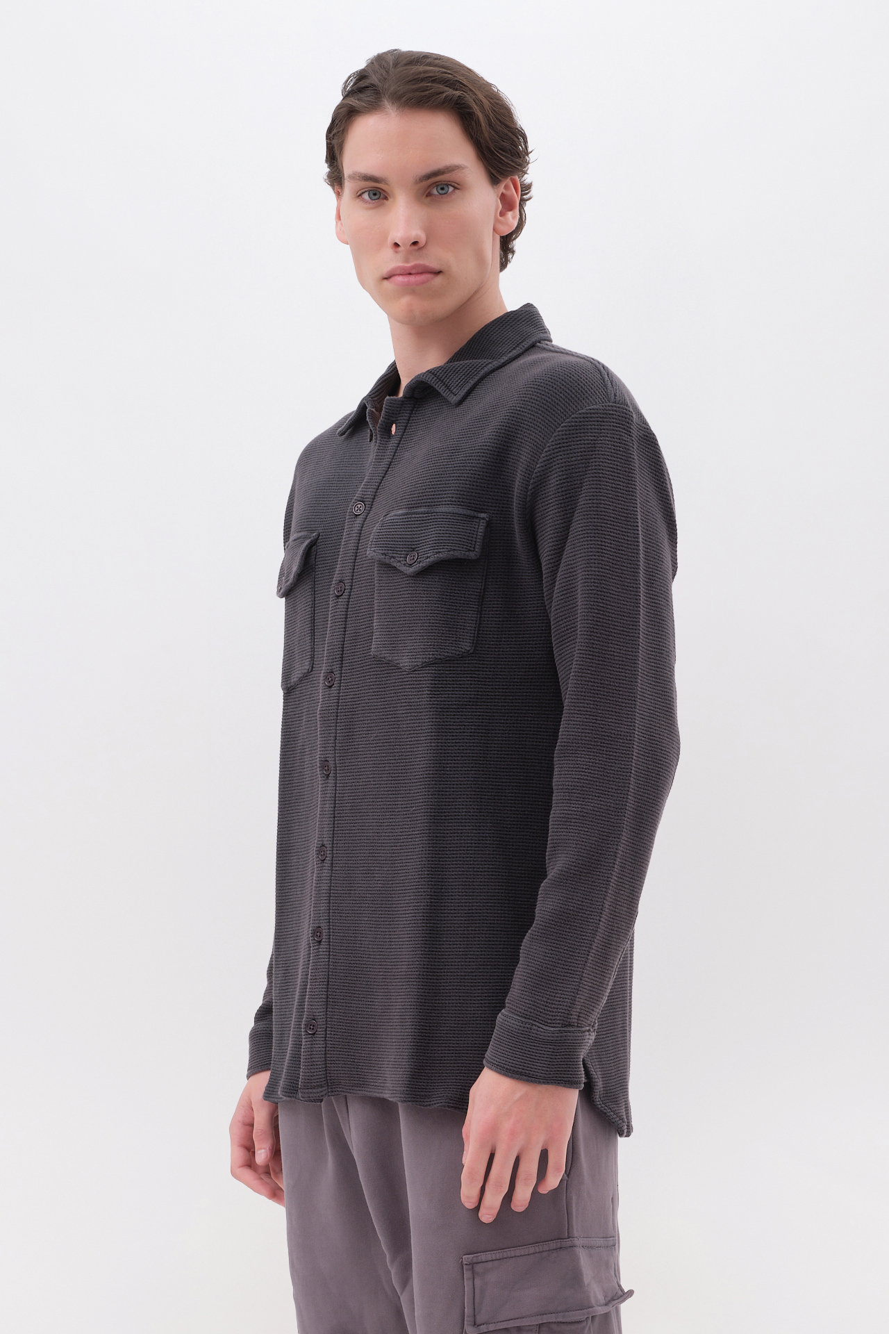 OVERSIZED WAFFLE SHIRT