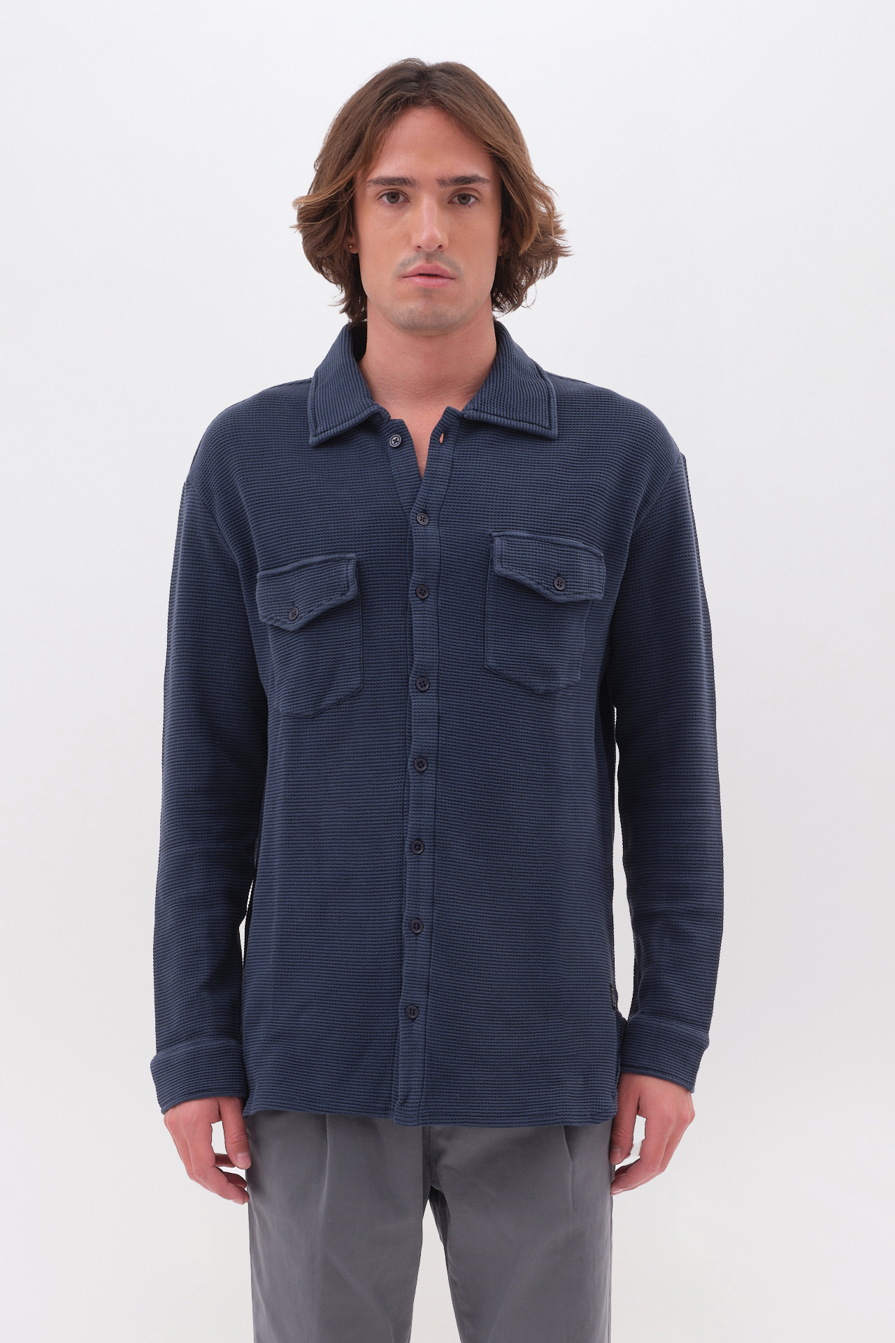OVERSIZED WAFFLE SHIRT