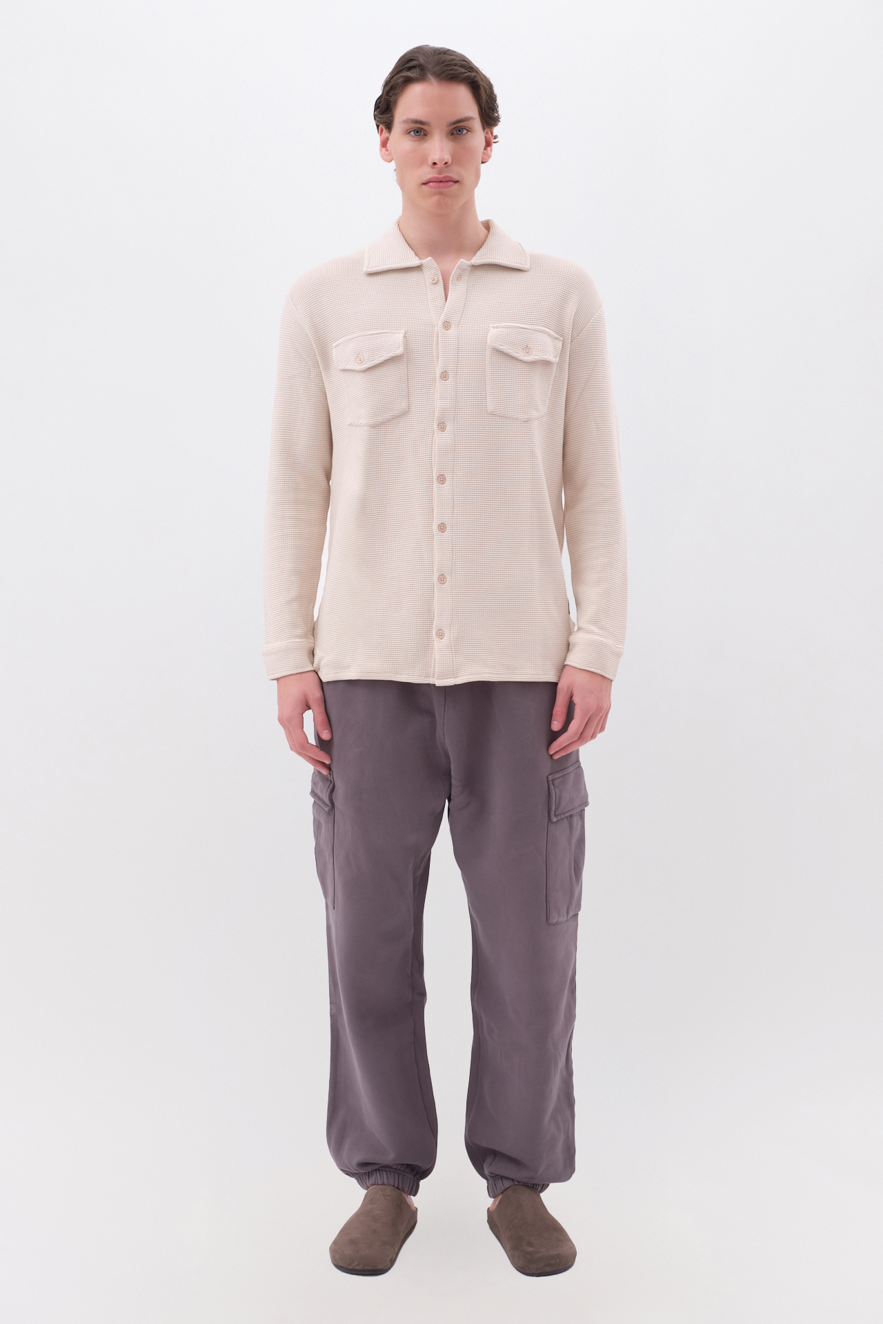OVERSIZED WAFFLE SHIRT