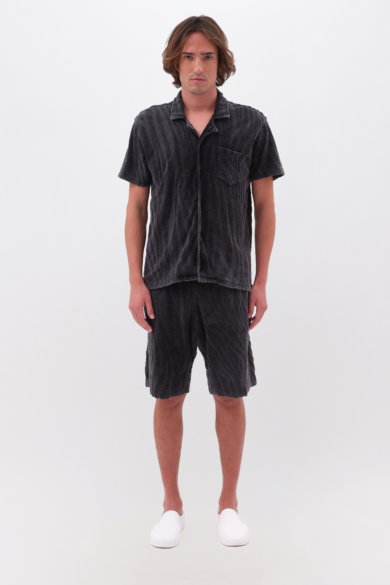 JAQUARD TERRY TOWEL SHIRT