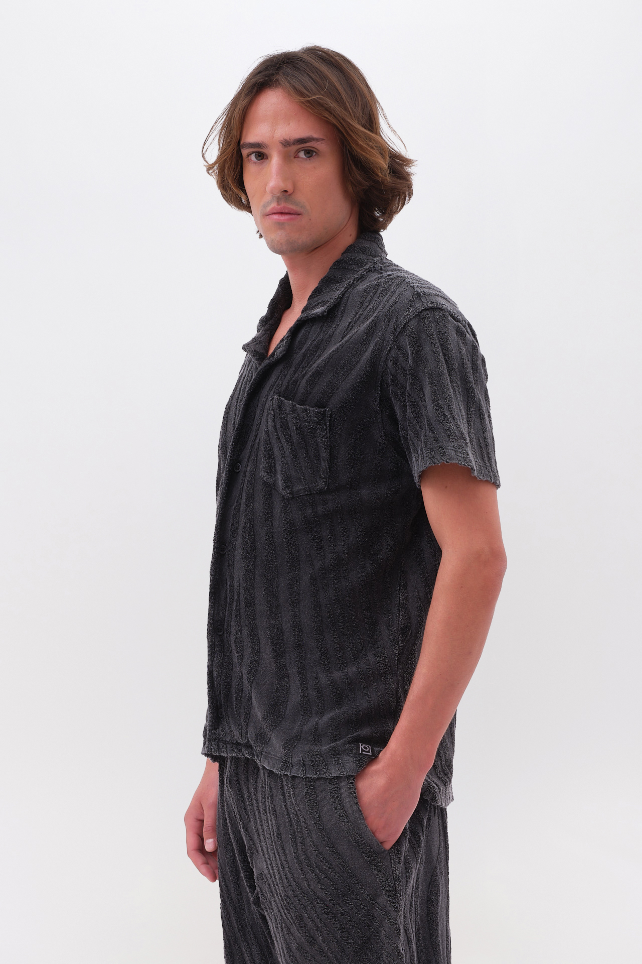 JAQUARD TERRY TOWEL SHIRT