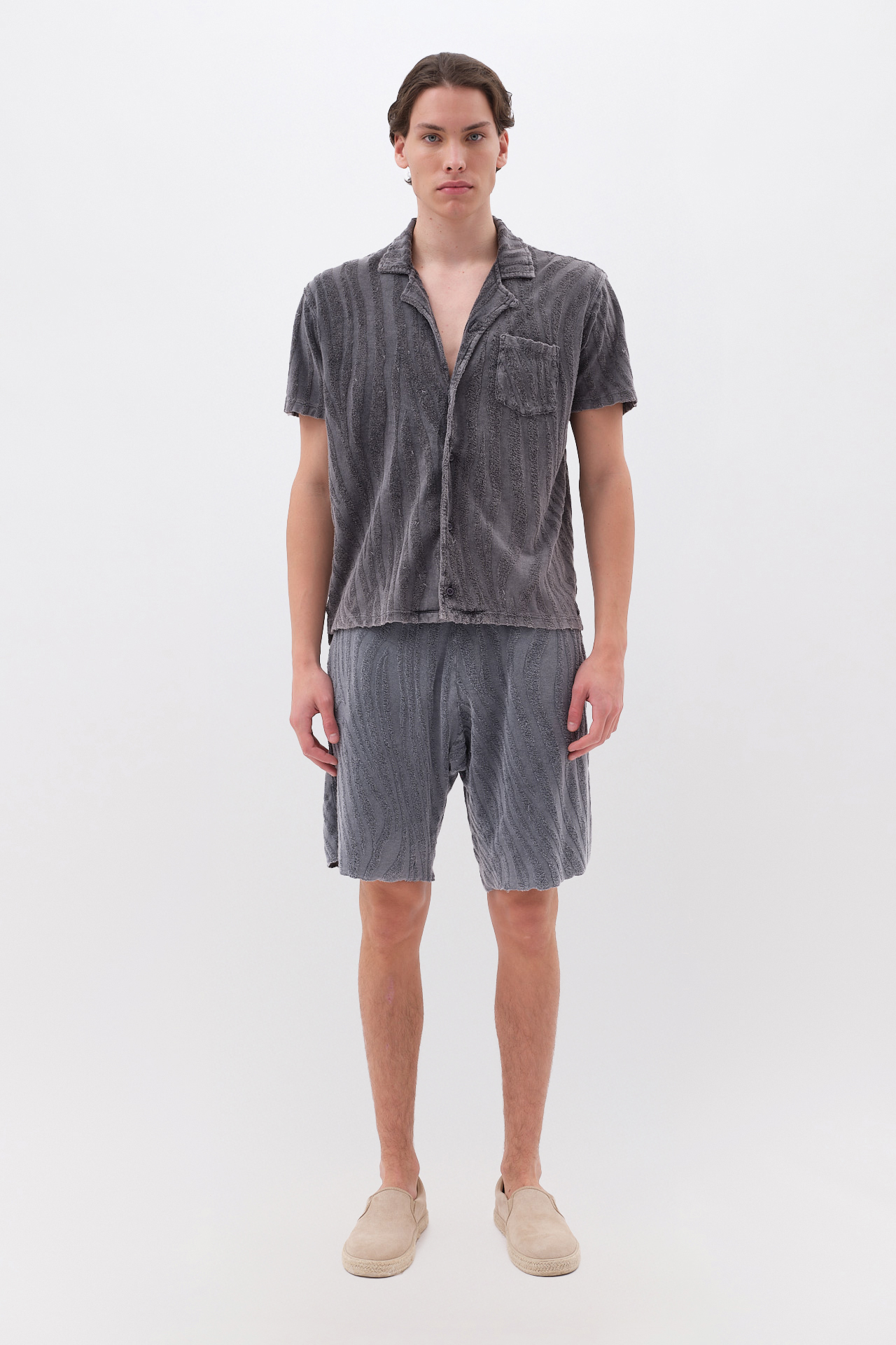 JAQUARD TERRY TOWEL SHIRT