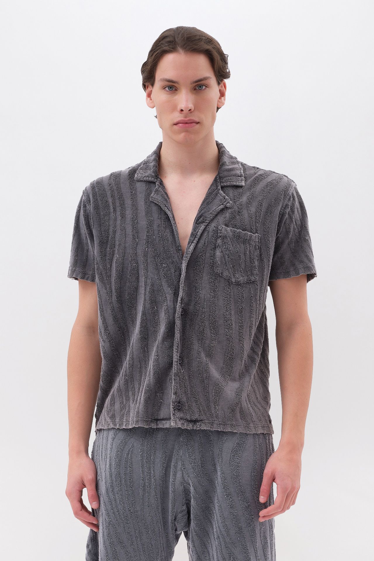 JAQUARD TERRY TOWEL SHIRT