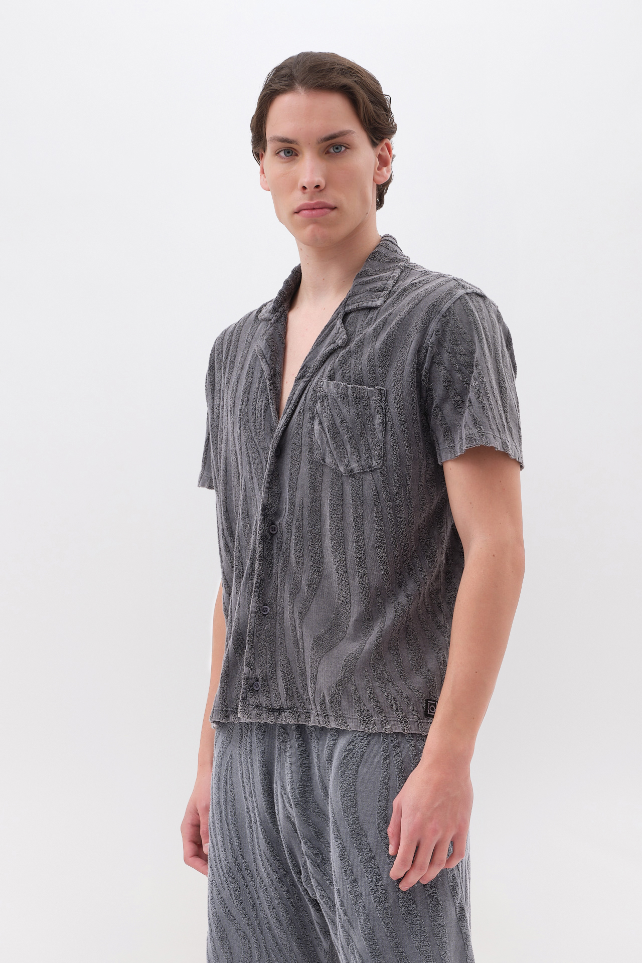 JAQUARD TERRY TOWEL SHIRT