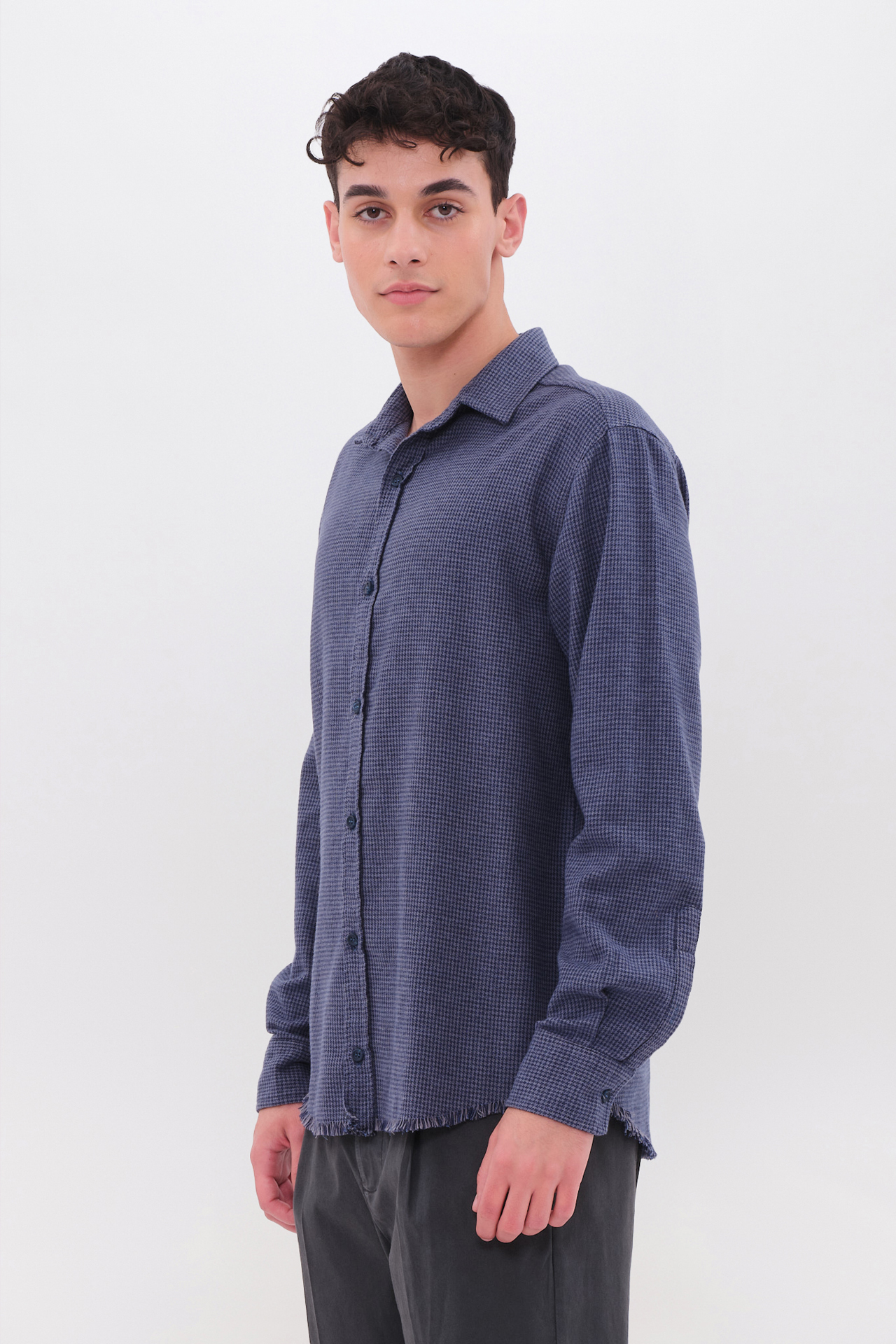 MICRO CHECK FLANNEL SHIRT