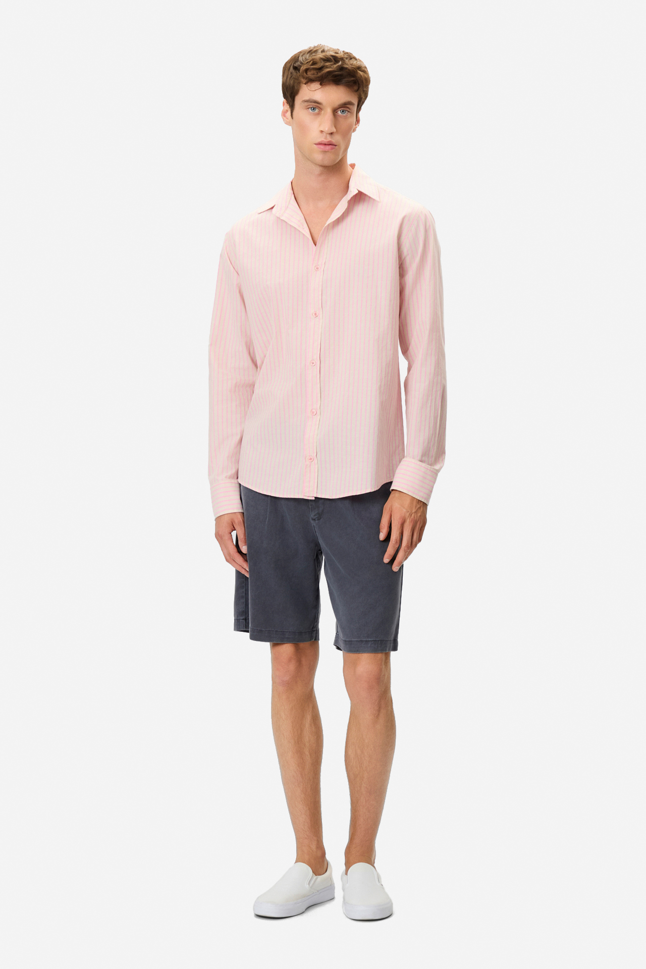 PINK STRIPED SHIRT