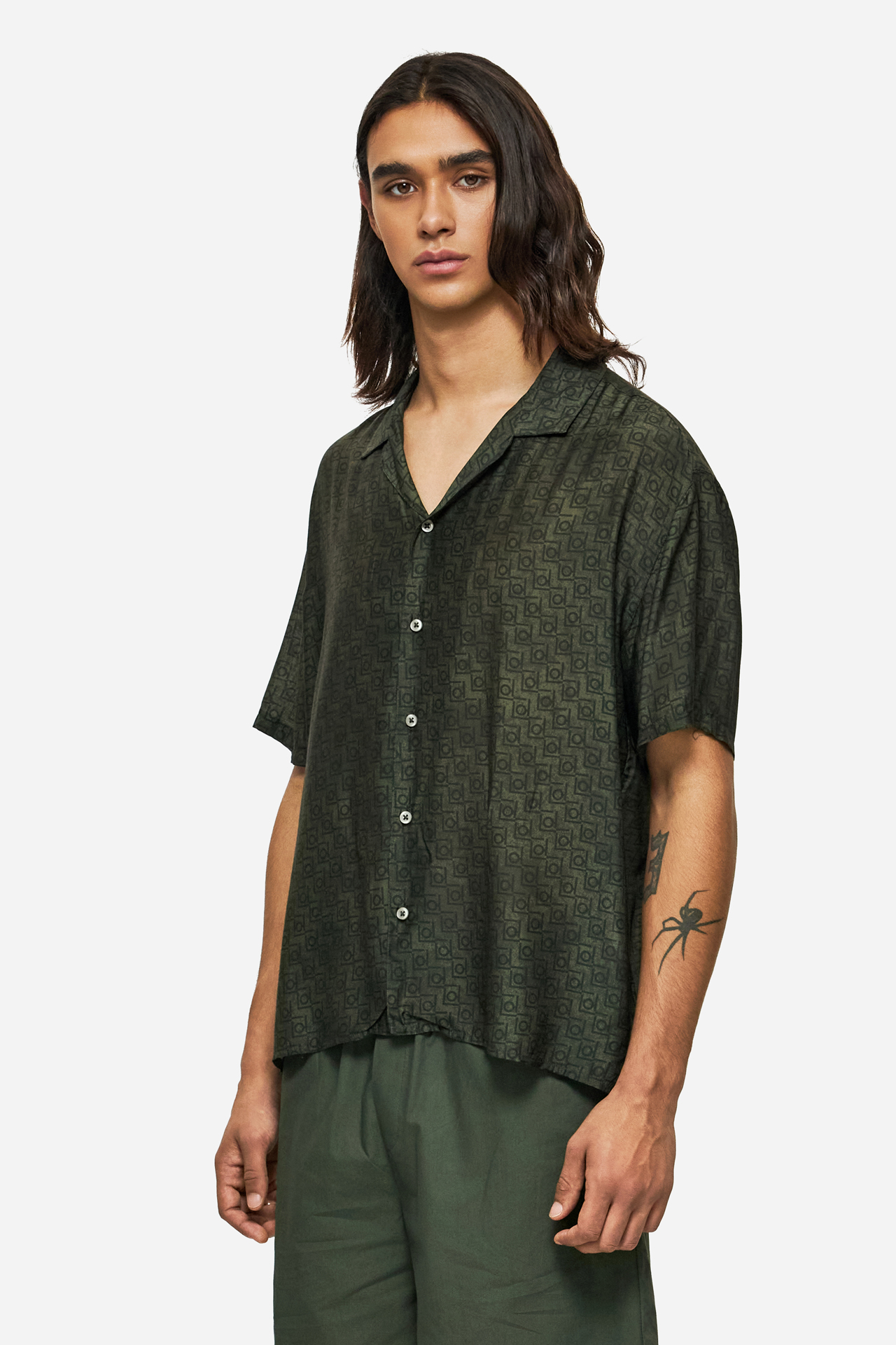 MONOGRAM SILK SHIRT