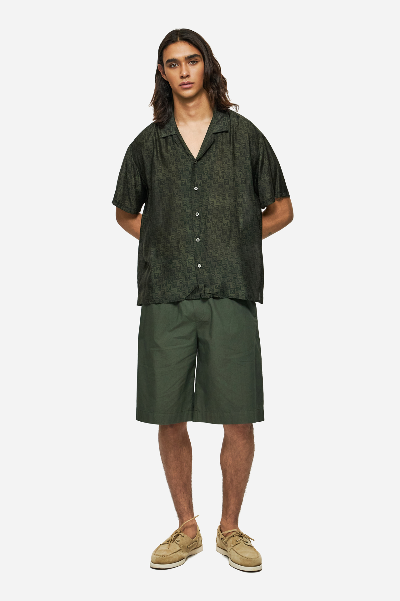 MONOGRAM SILK SHIRT