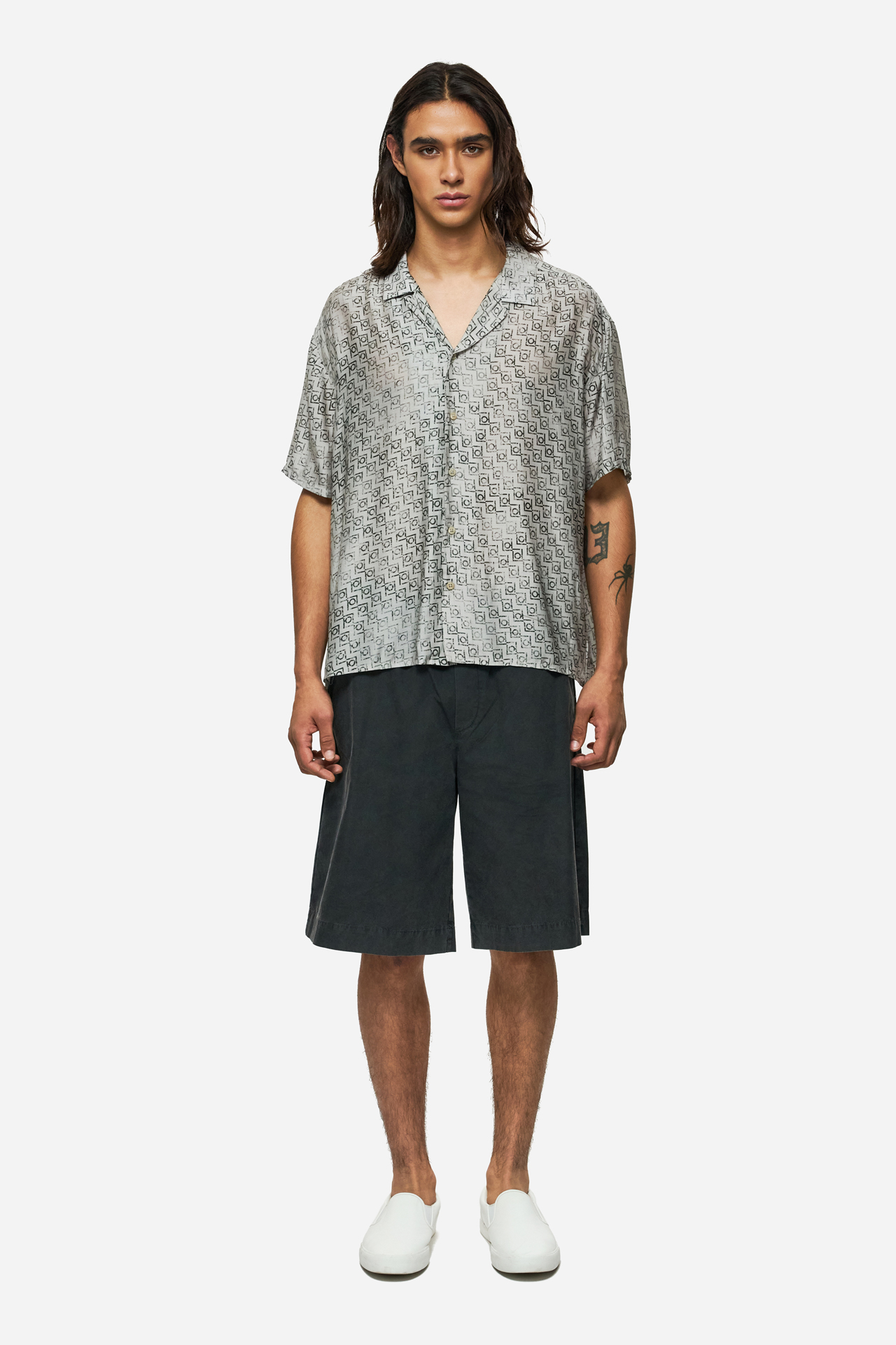 MONOGRAM SILK SHIRT