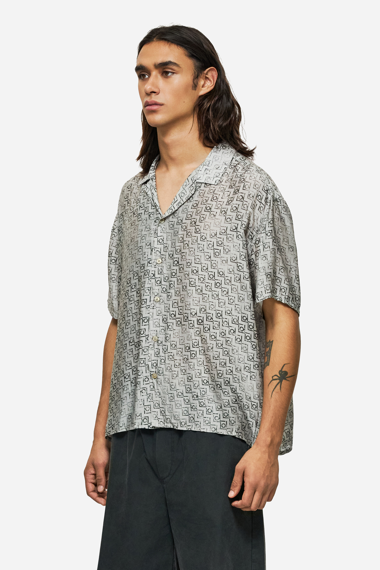 MONOGRAM SILK SHIRT