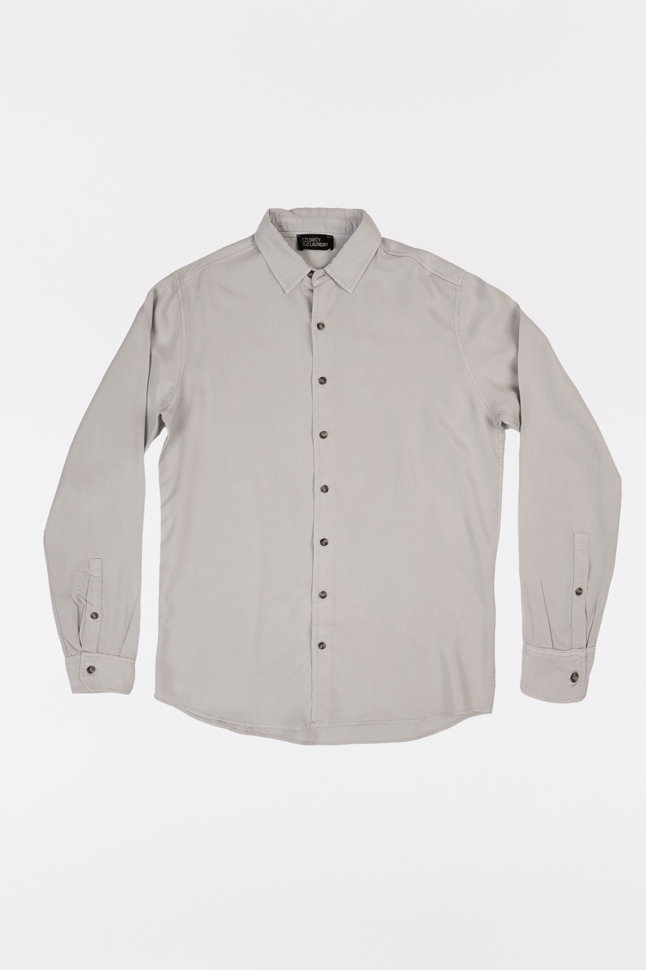 Curved Hem Slim Fit Shirt