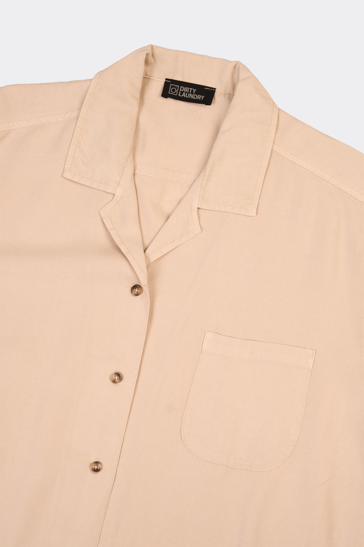 Side Slits Camp-Colar Shirt