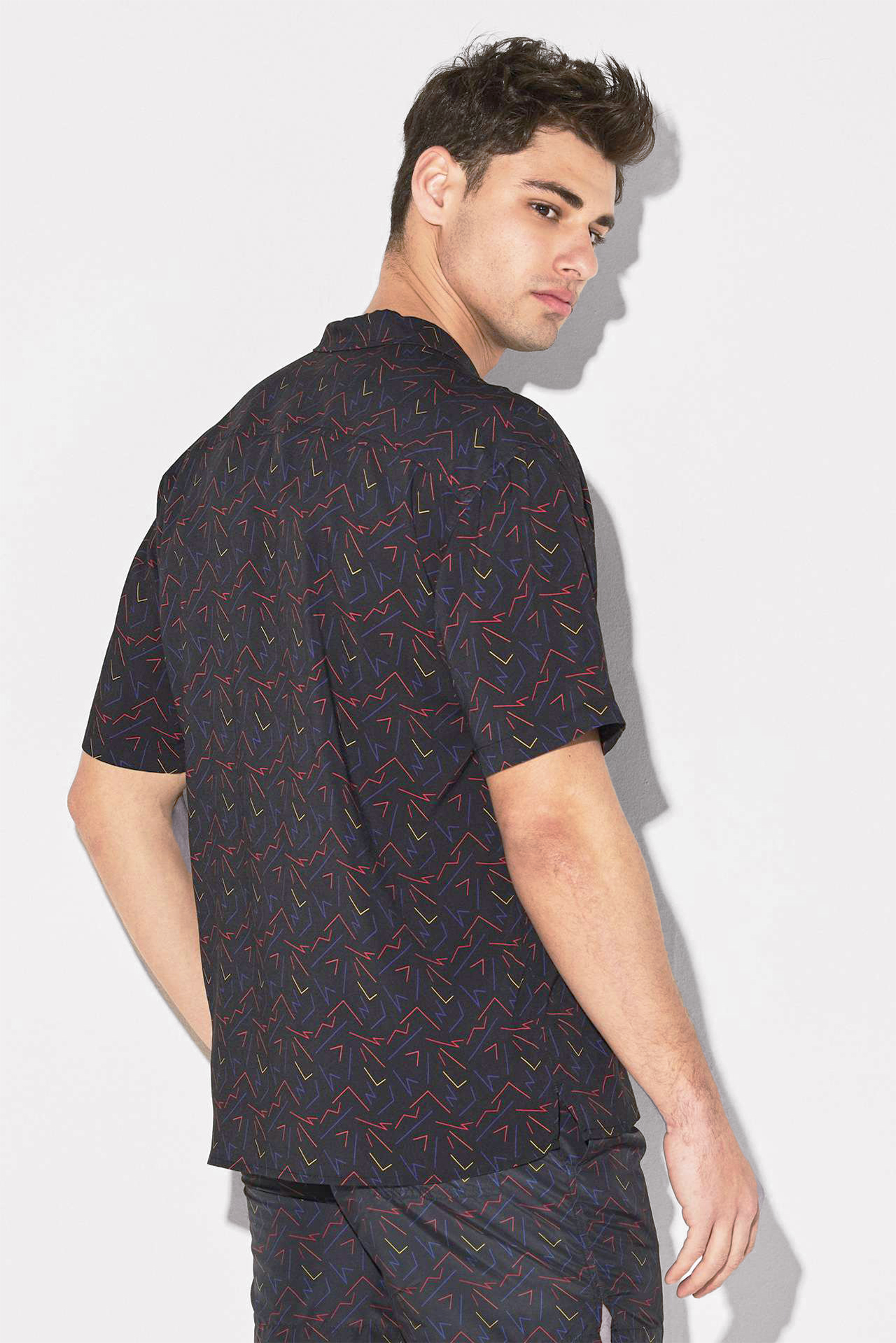 Zig Zag Camp-Collar Shirt