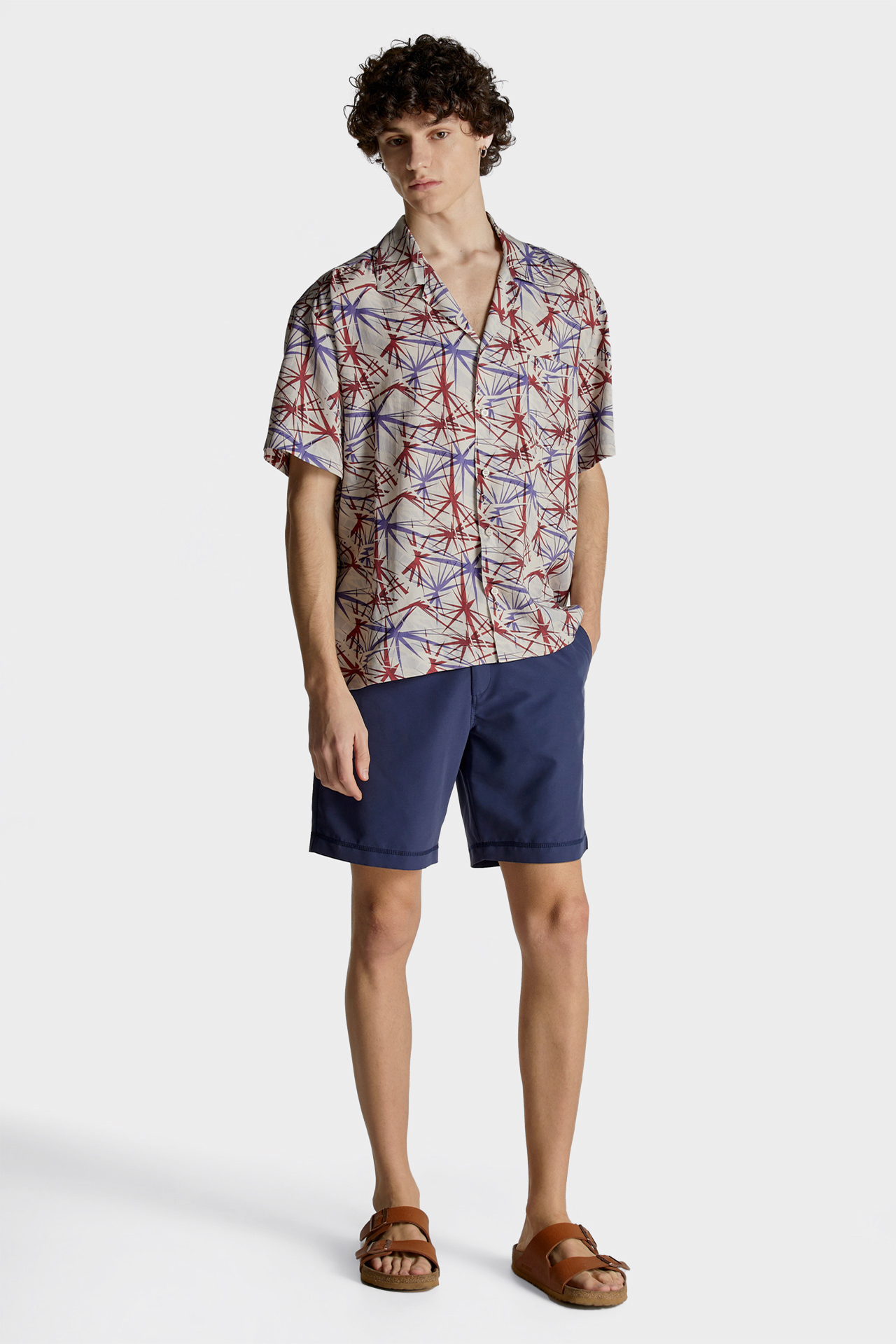 Edgy Camp-Colar Shirt
