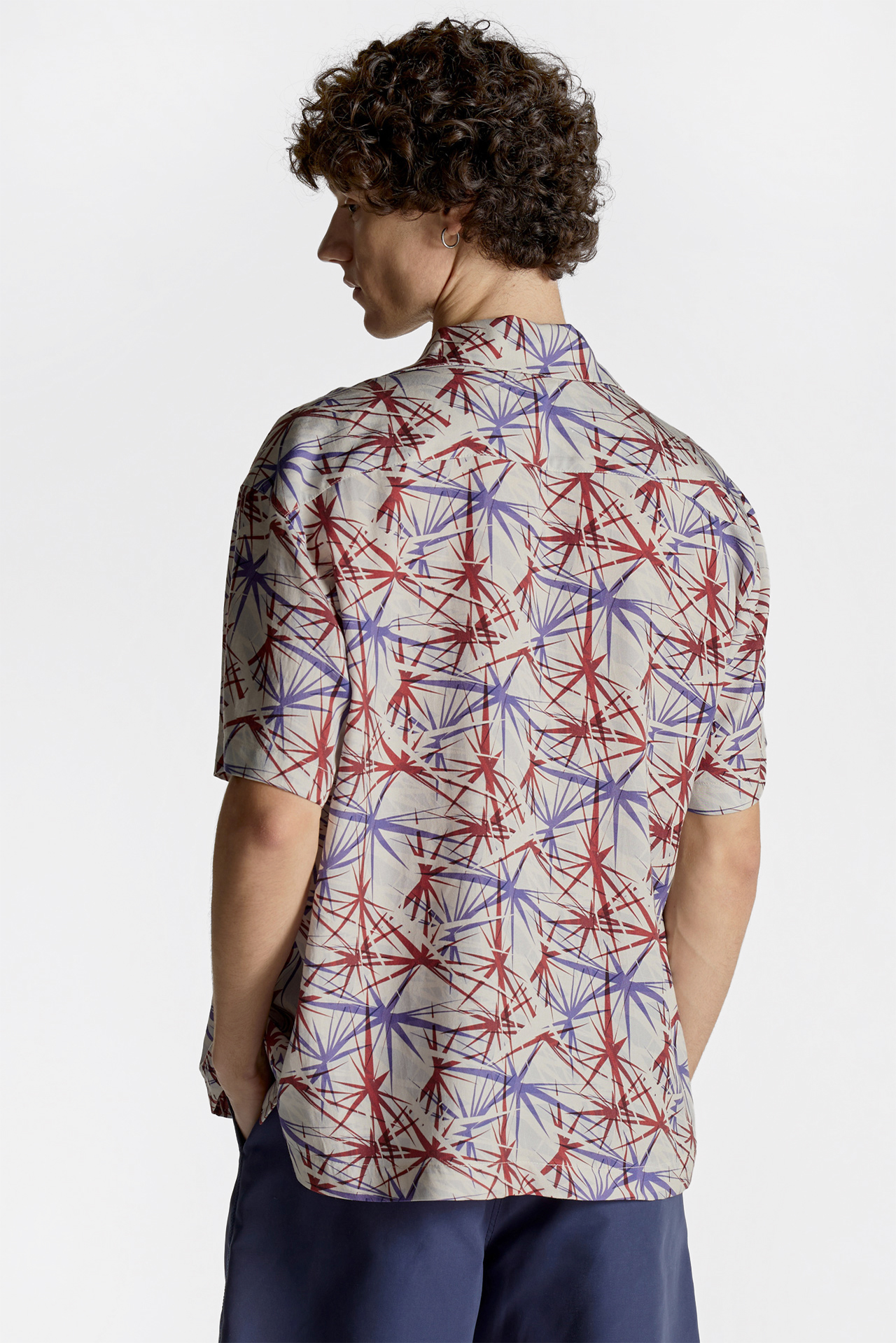 Edgy Camp-Colar Shirt