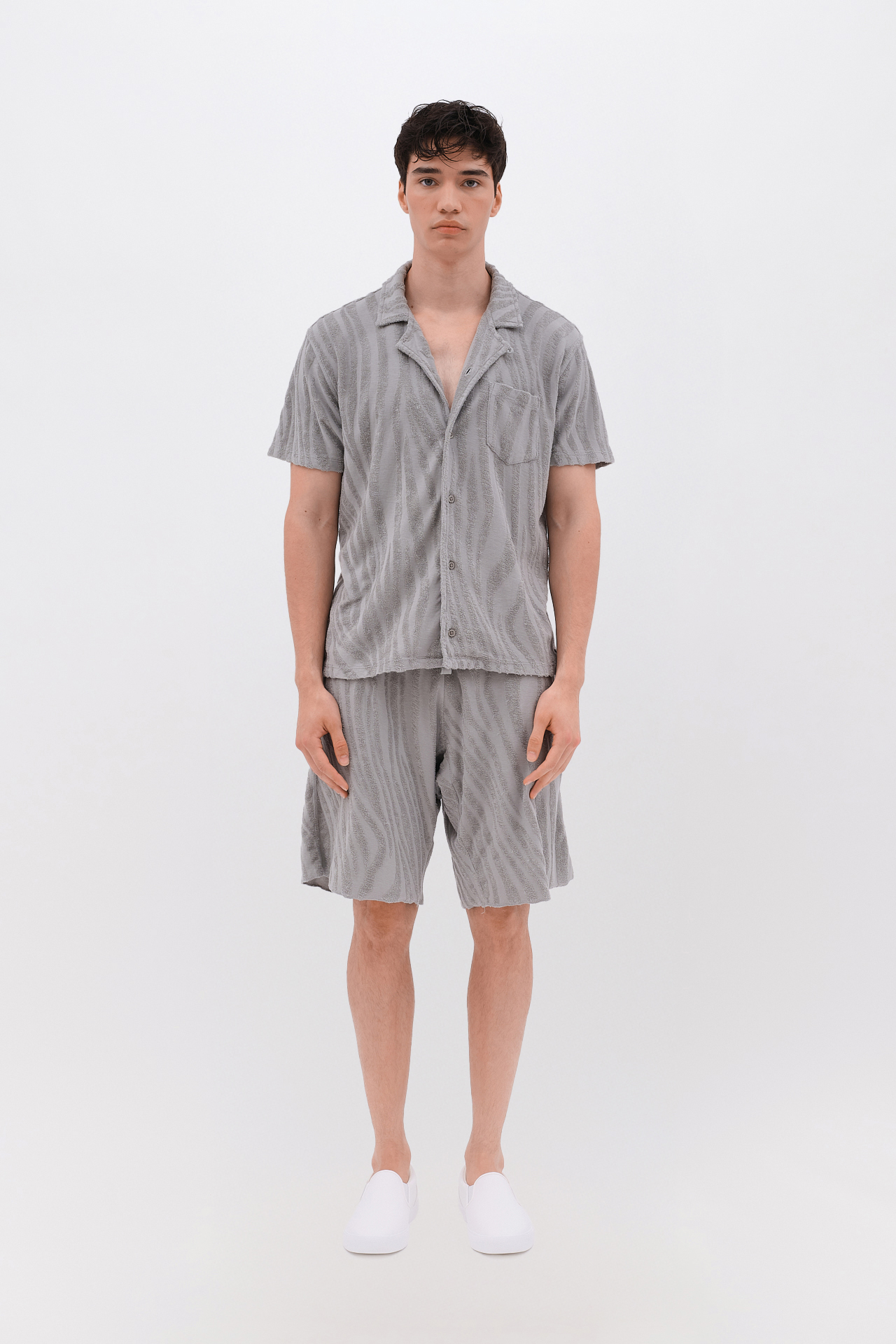 JAQUARD TERRY TOWEL SWEATBERMUDA