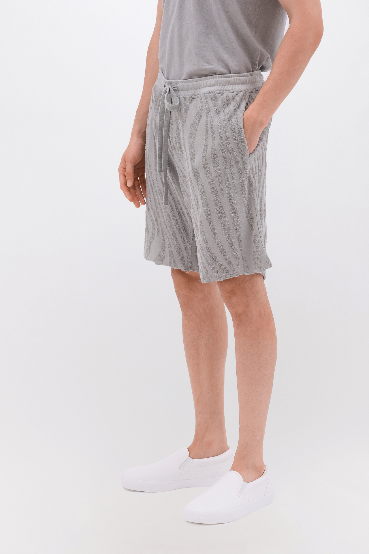 JAQUARD TERRY TOWEL SWEATBERMUDA