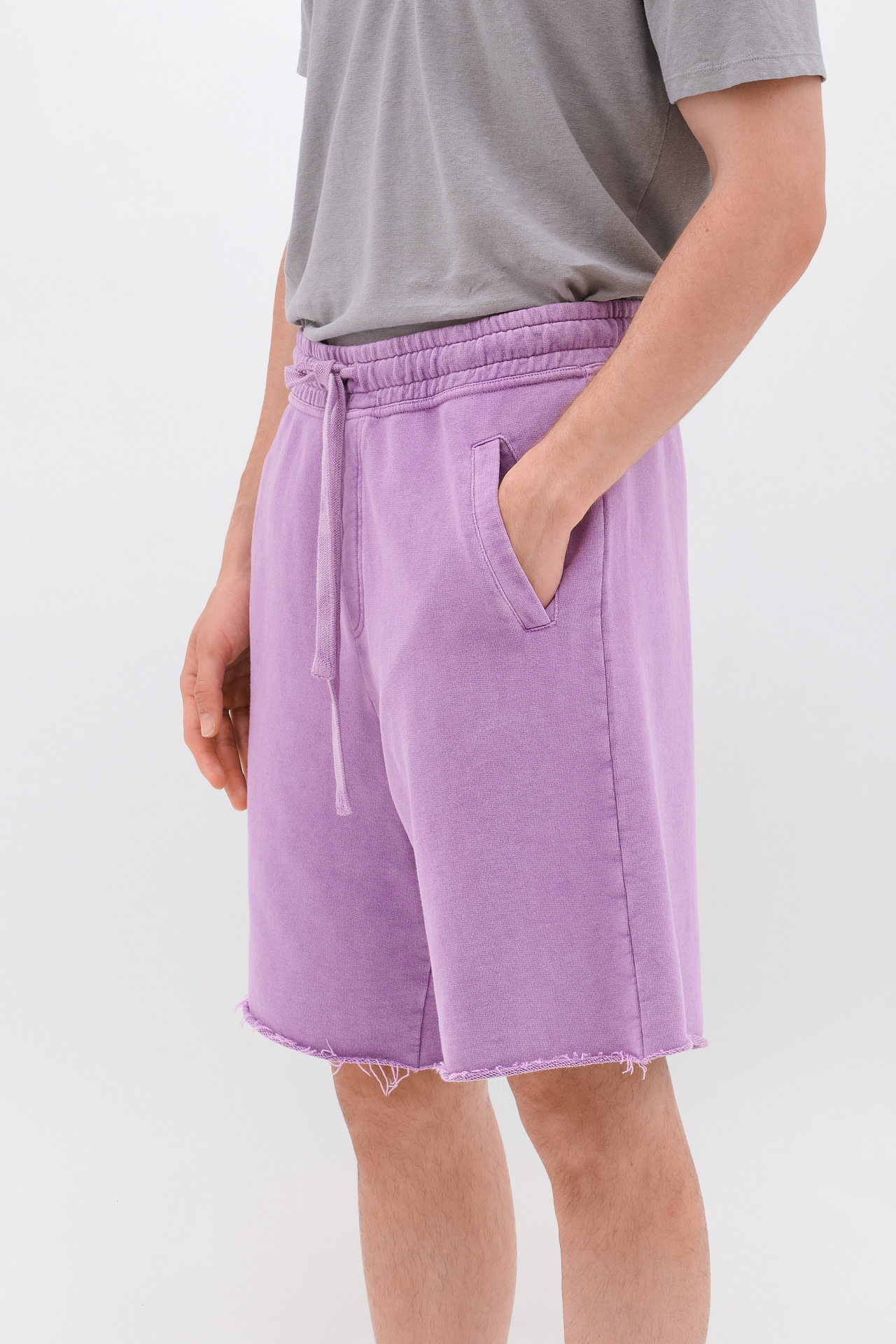 RAW EDGES SWEATBERMUDA