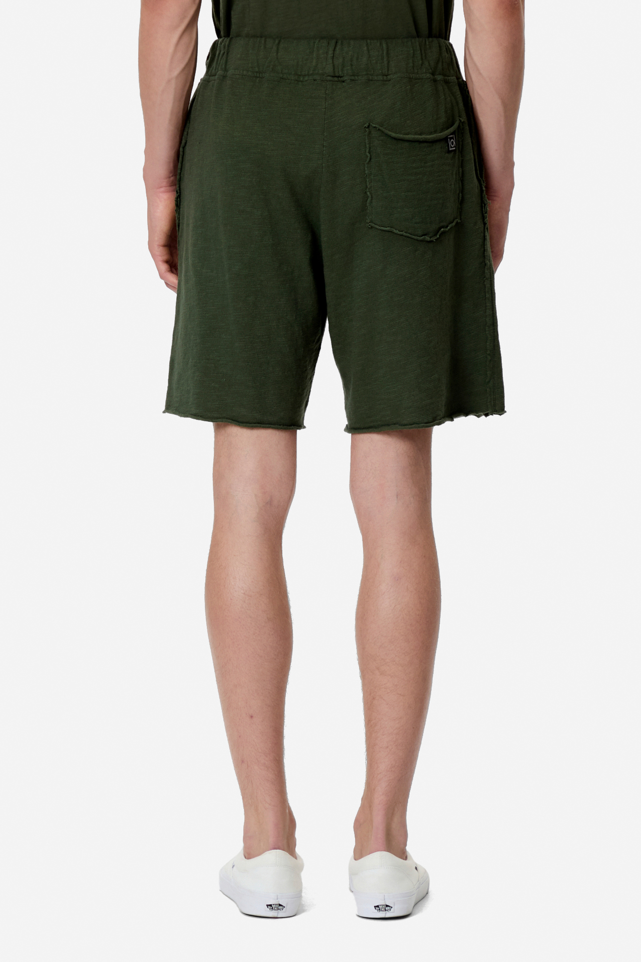 SWEATBERMUDA WITH RAW EDGES