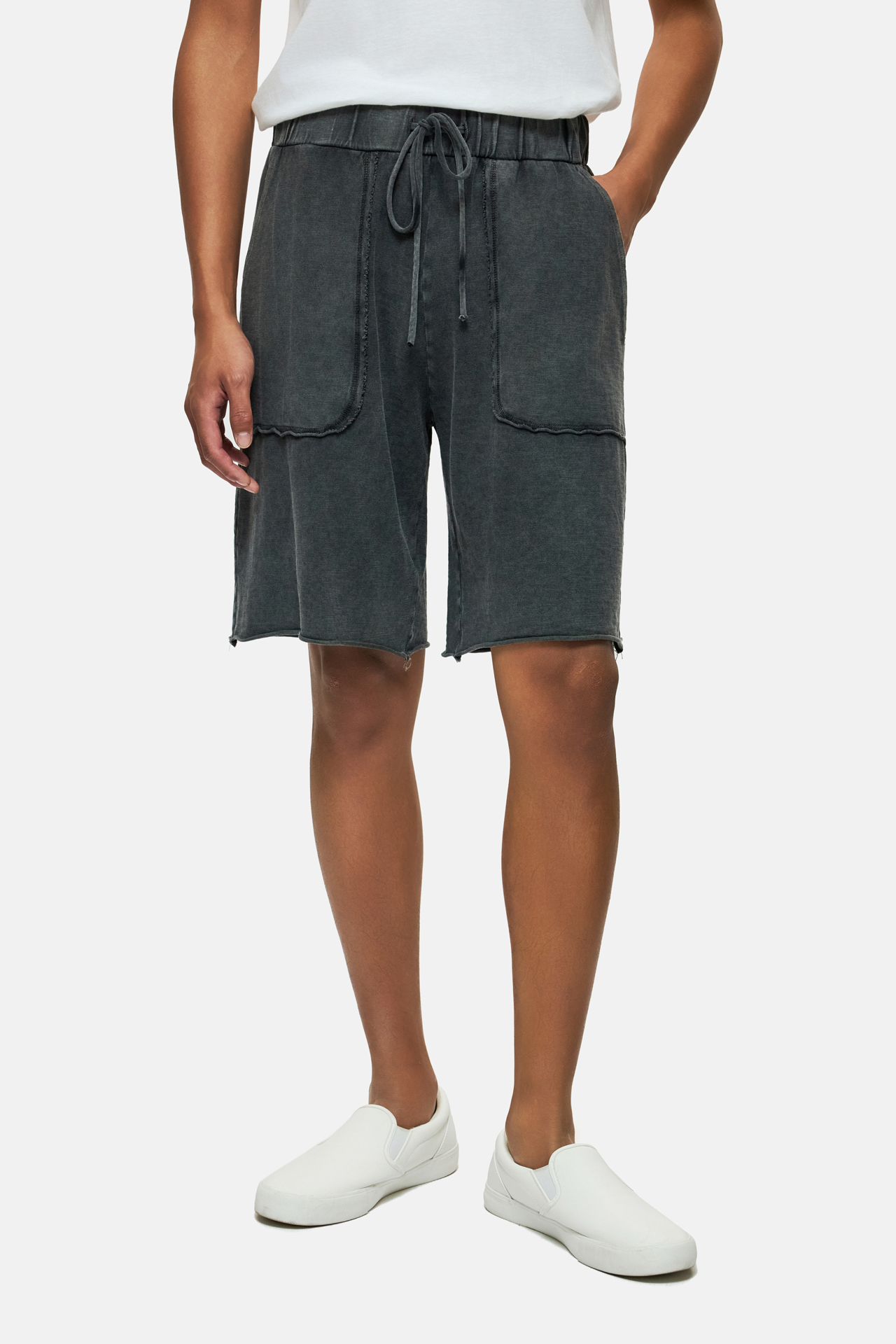 RAW EDGES SWEATBERMUDA