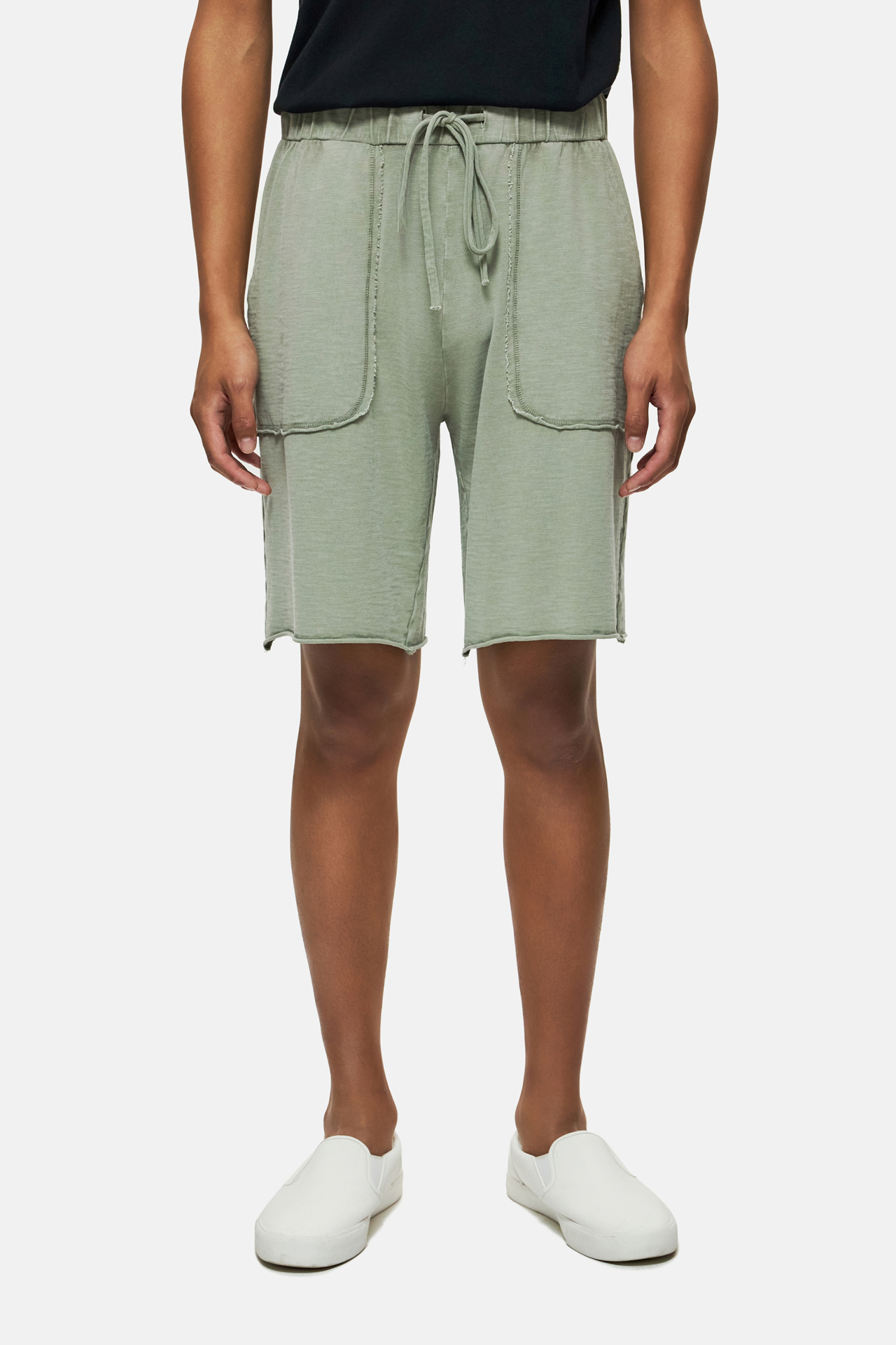 RAW EDGES SWEATBERMUDA