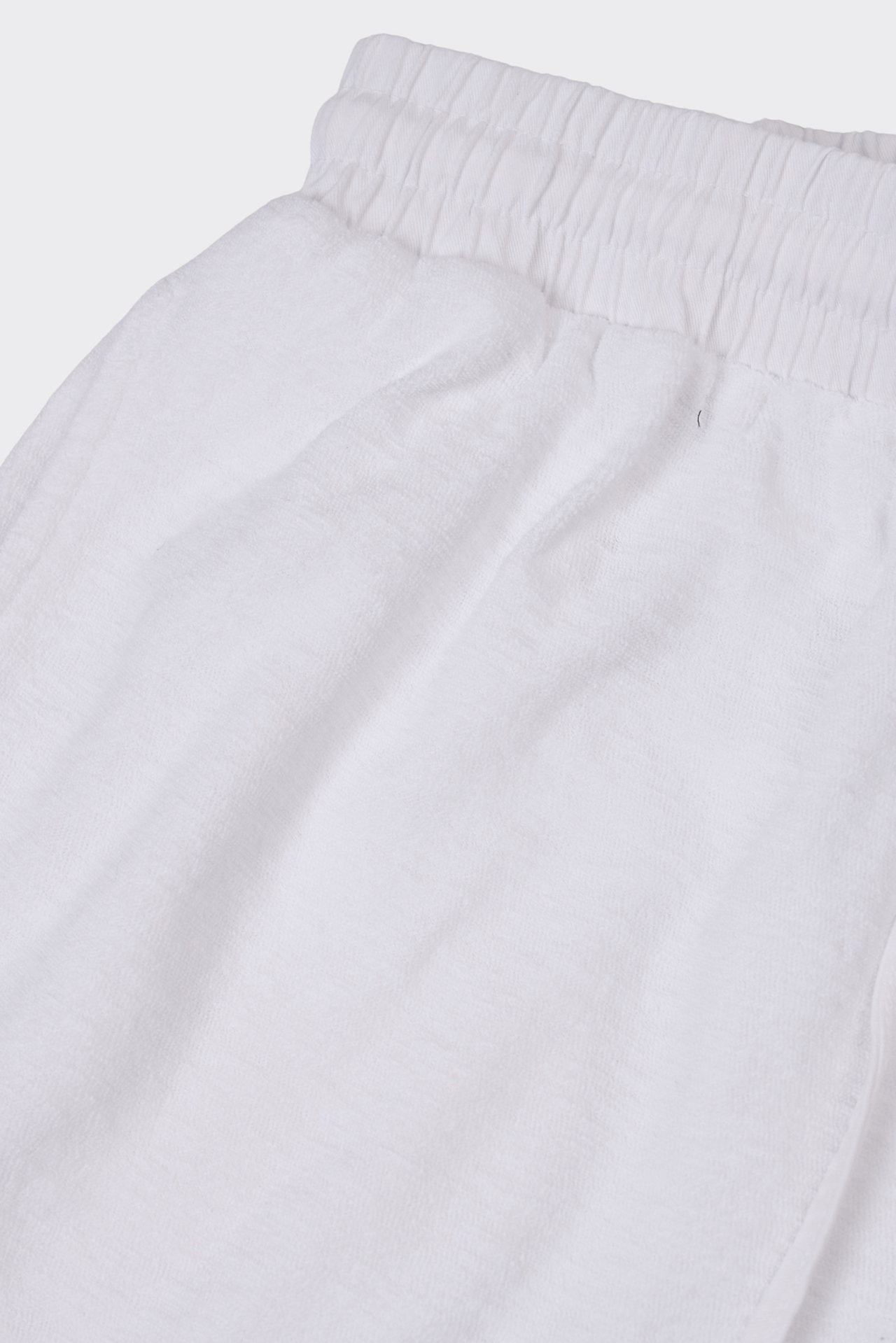 Terry Towel Contrast Waist Bermuda
