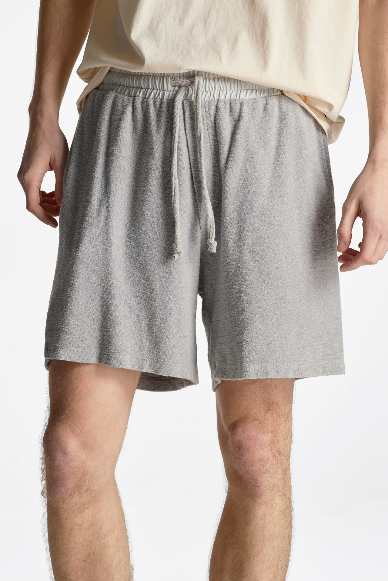 Terry Towel Contrast Waist Bermuda
