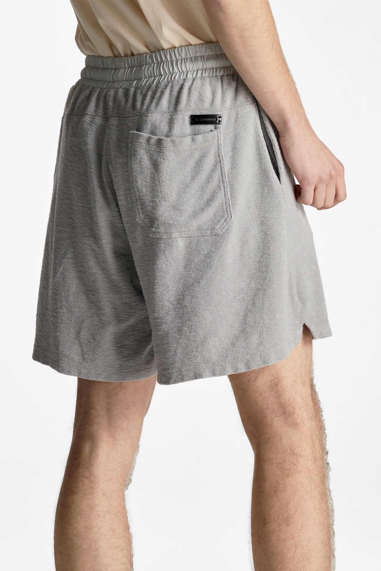 Terry Towel Contrast Waist Bermuda
