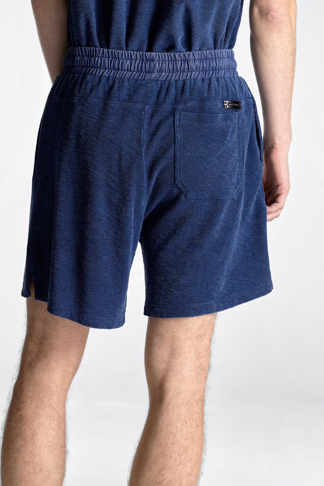Terry Towel Contrast Waist Bermuda