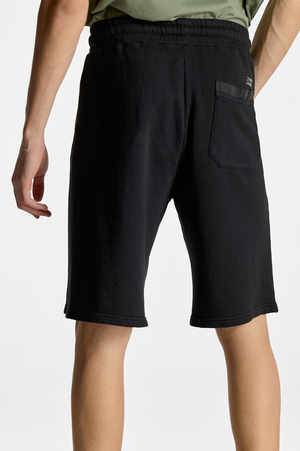 Mixed Fabric Regular Fit Bermuda