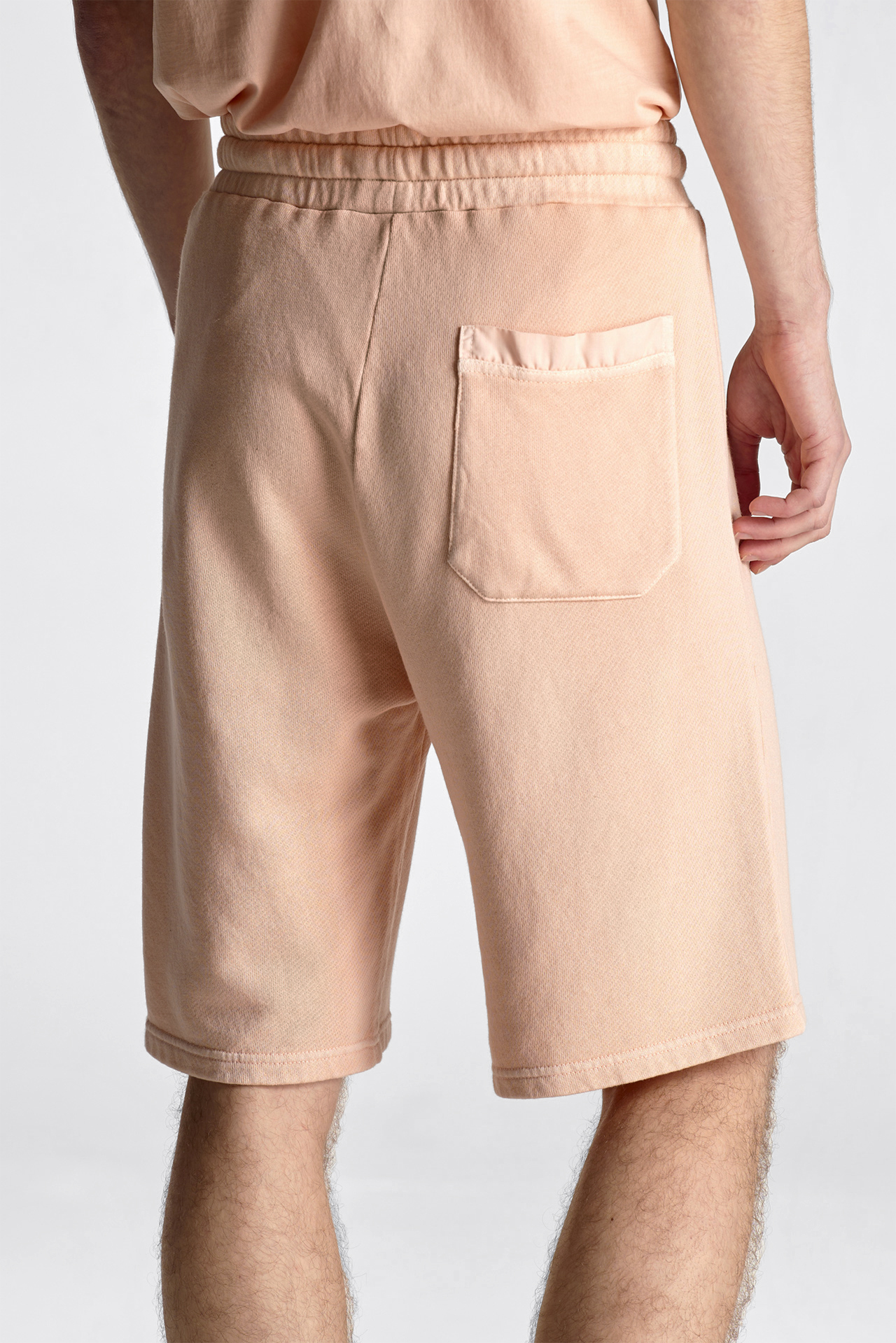 Mixed Fabric Regular Fit Bermuda