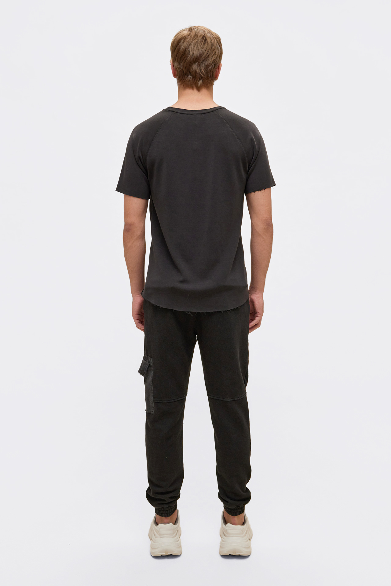 Contrast Cargo Sweatpants
