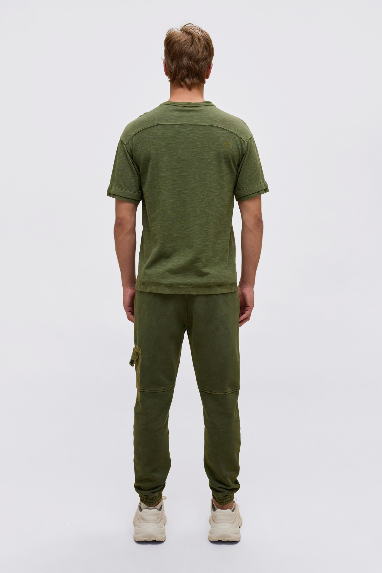 Contrast Cargo Sweatpants