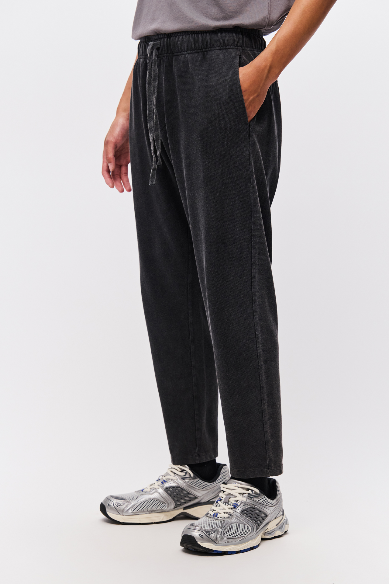PIQUET TAPERED SWEATPANTS