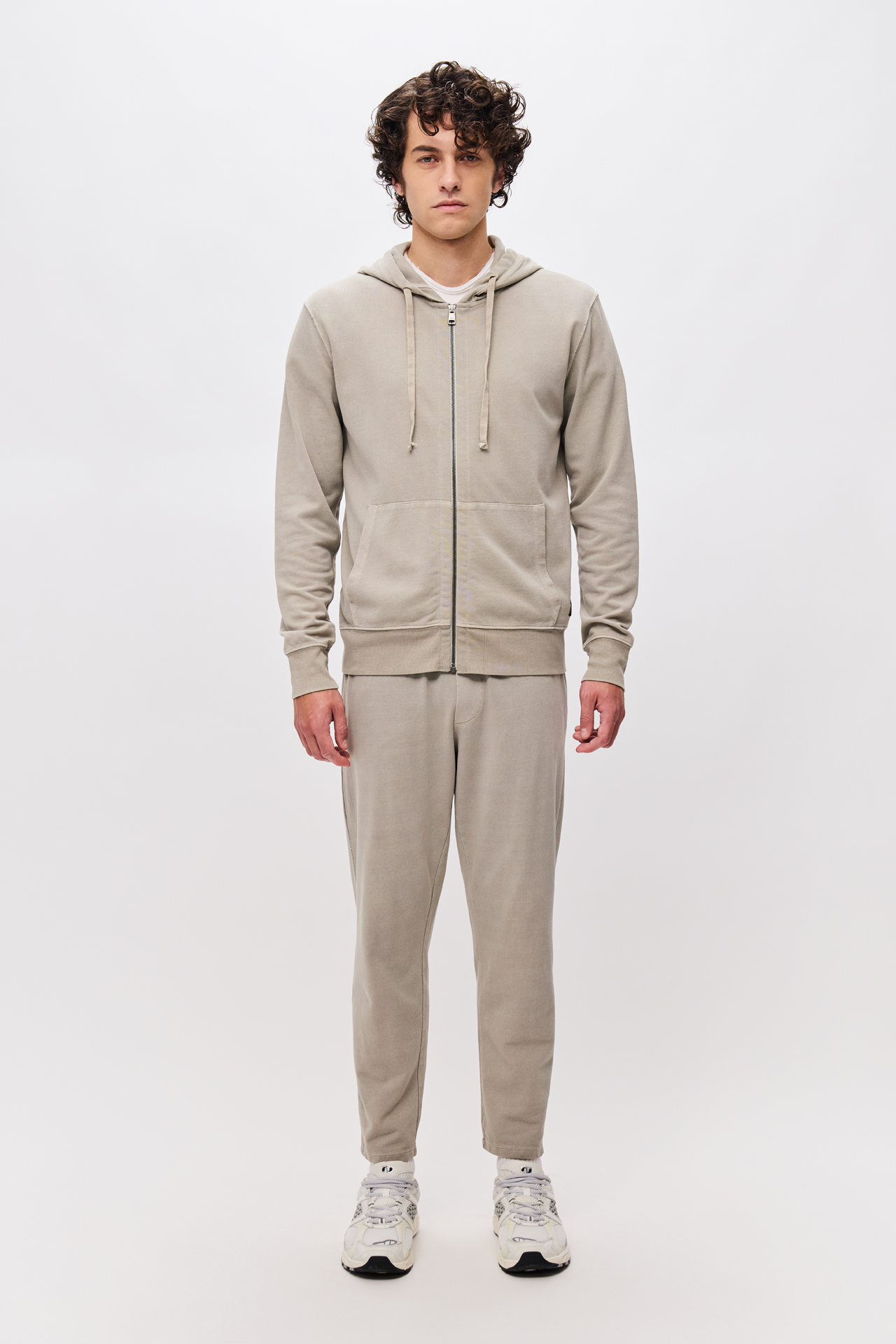 PIQUET TAPERED SWEATPANTS