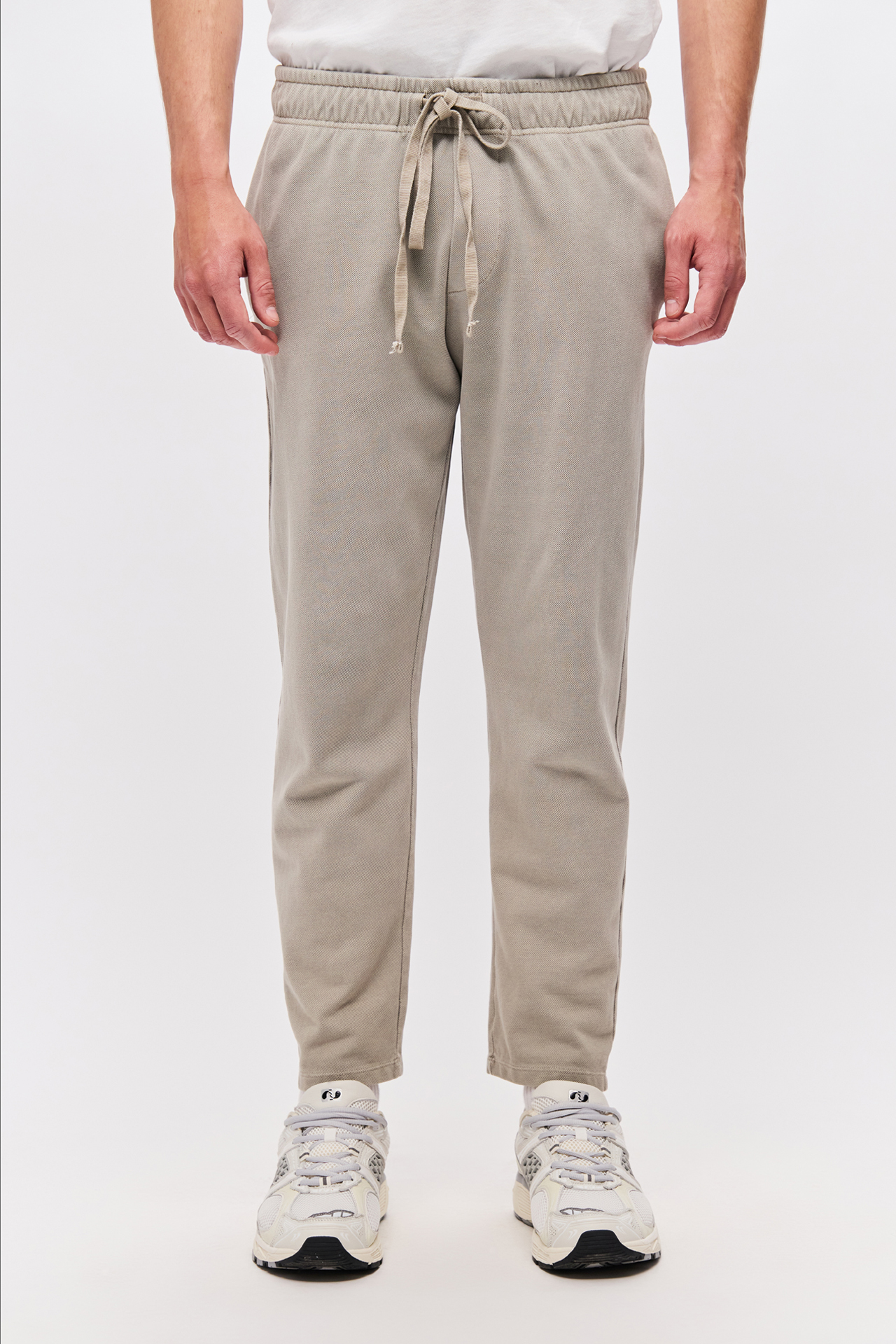 PIQUET TAPERED SWEATPANTS