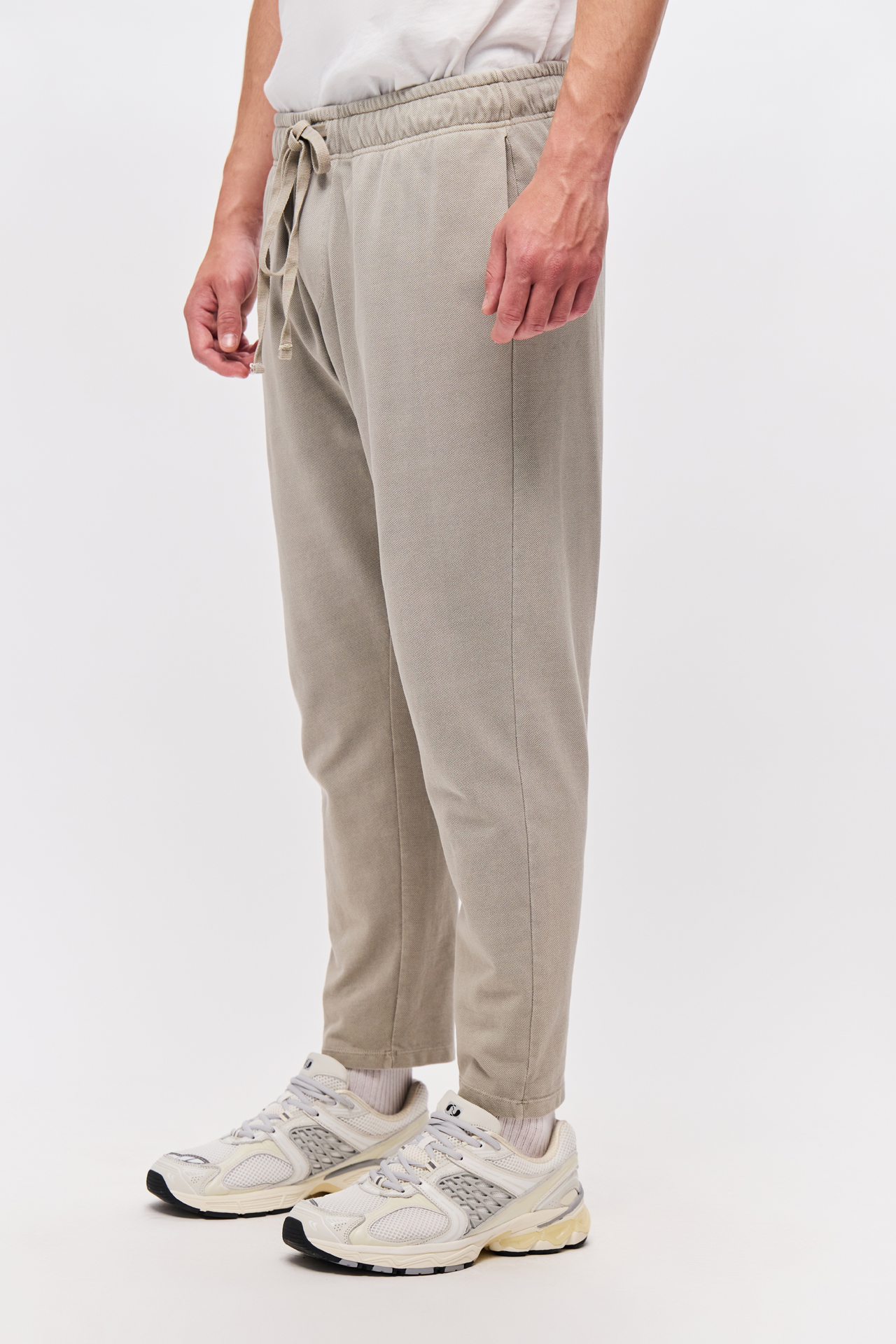 PIQUET TAPERED SWEATPANTS