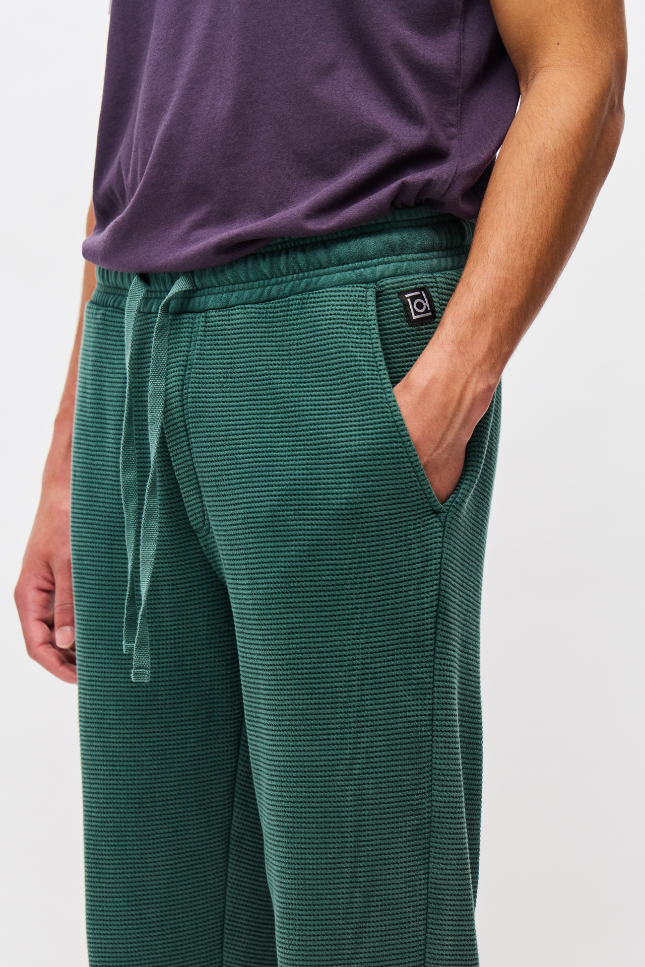 WAFFLE REGULAR SWEATPANTS