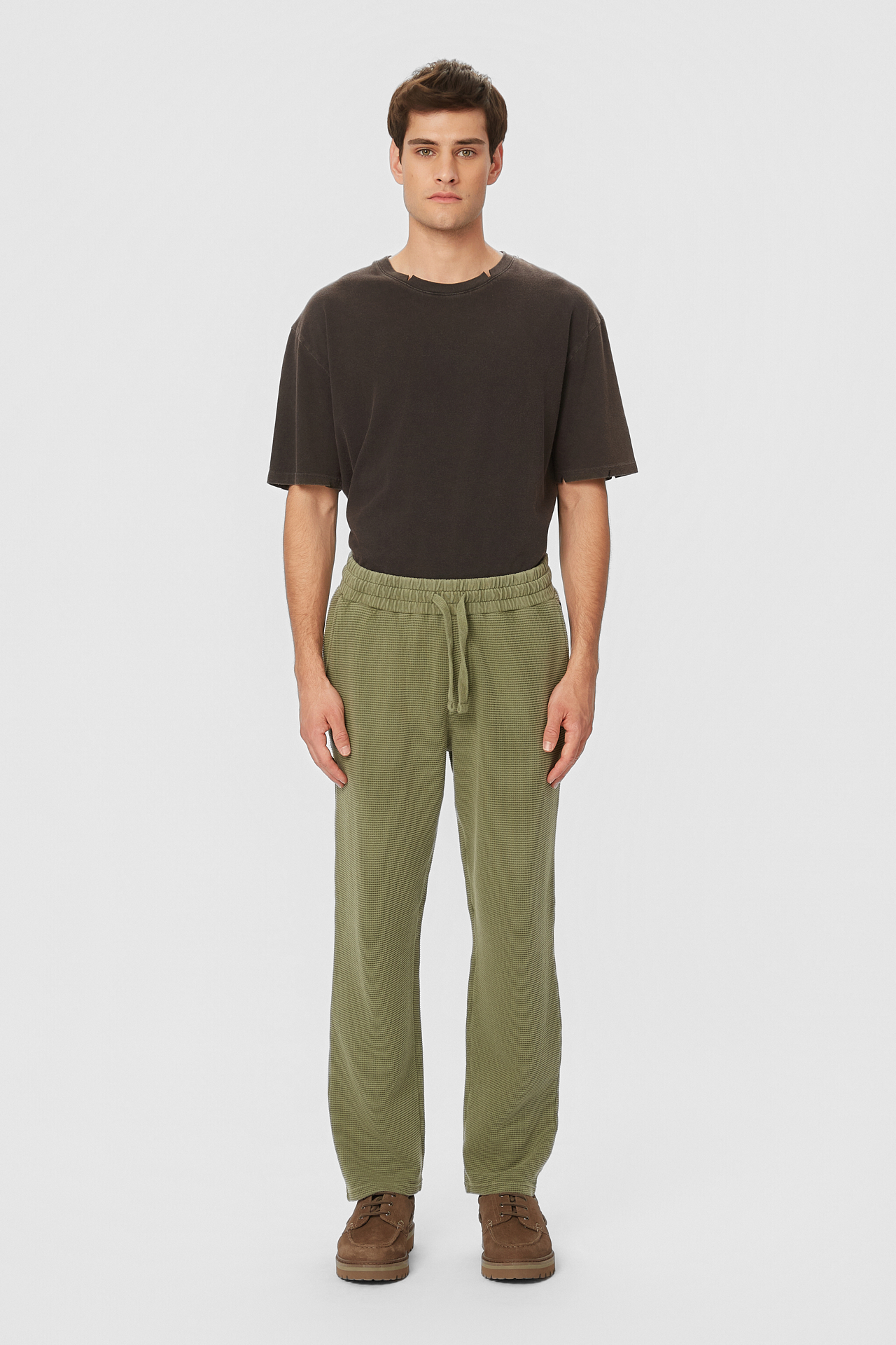 WAFFLE REGULAR SWEATPANTS