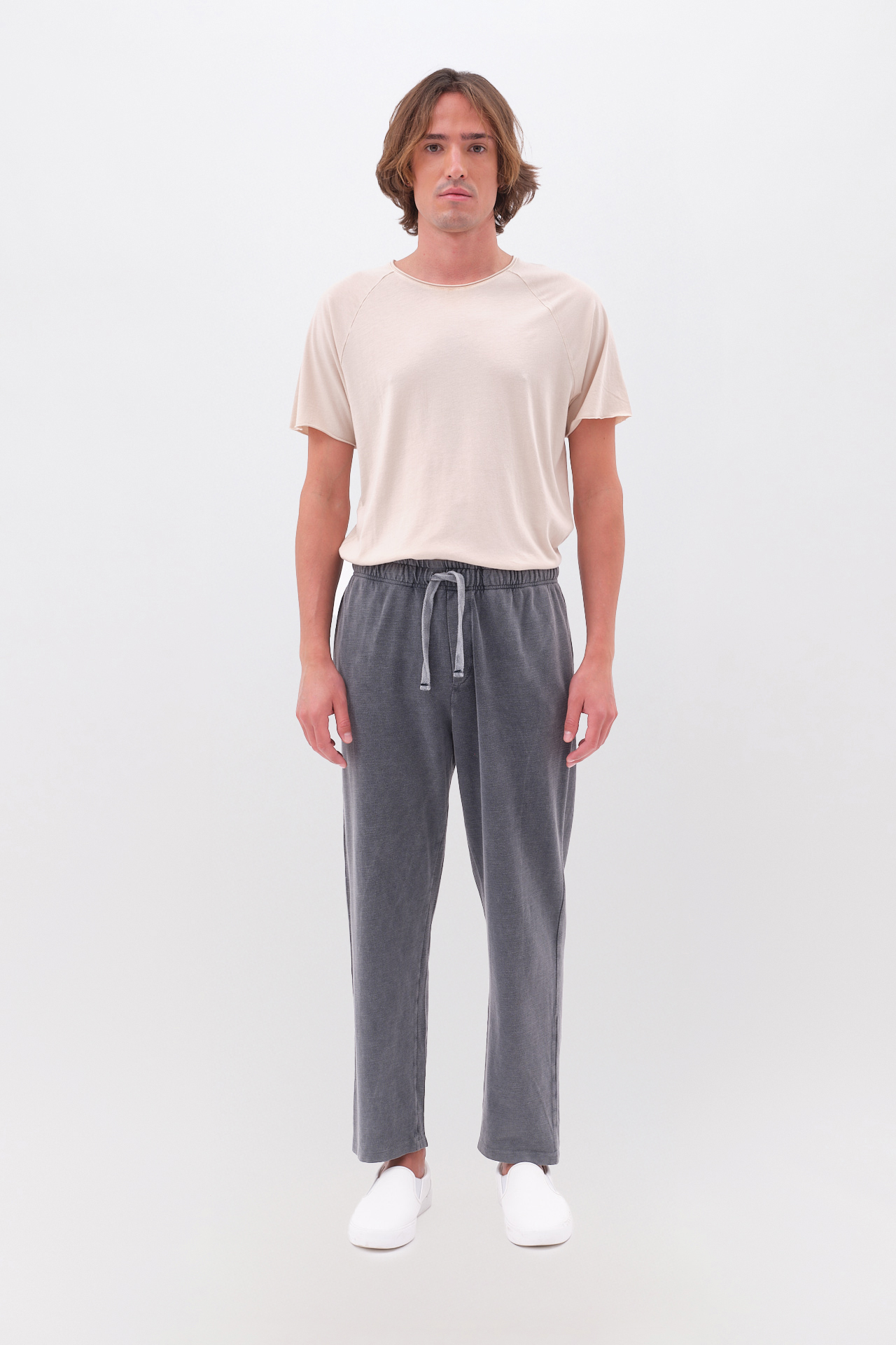 PIQUET TAPERED SWEATPANTS