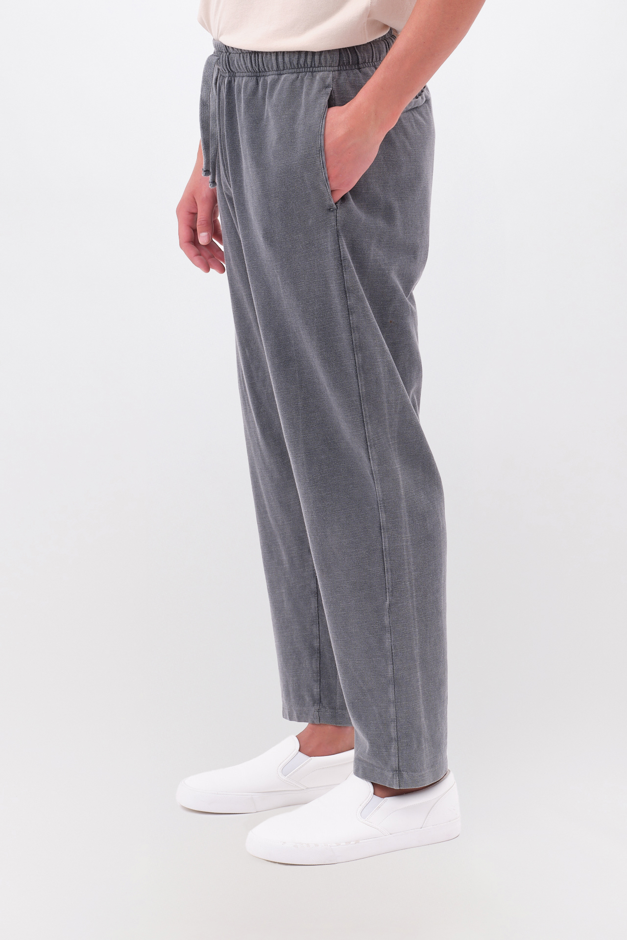 PIQUET TAPERED SWEATPANTS