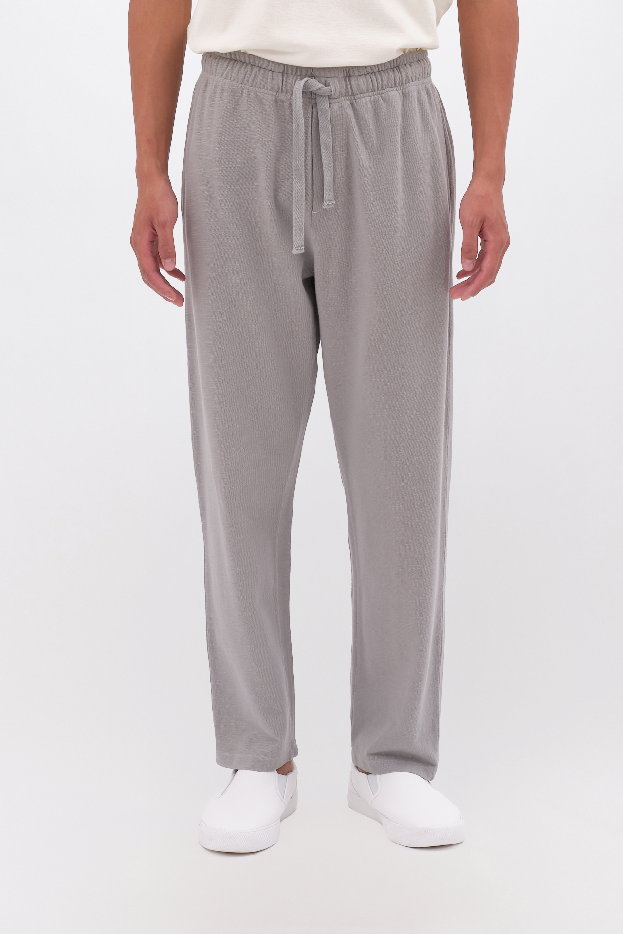 PIQUET TAPERED SWEATPANTS