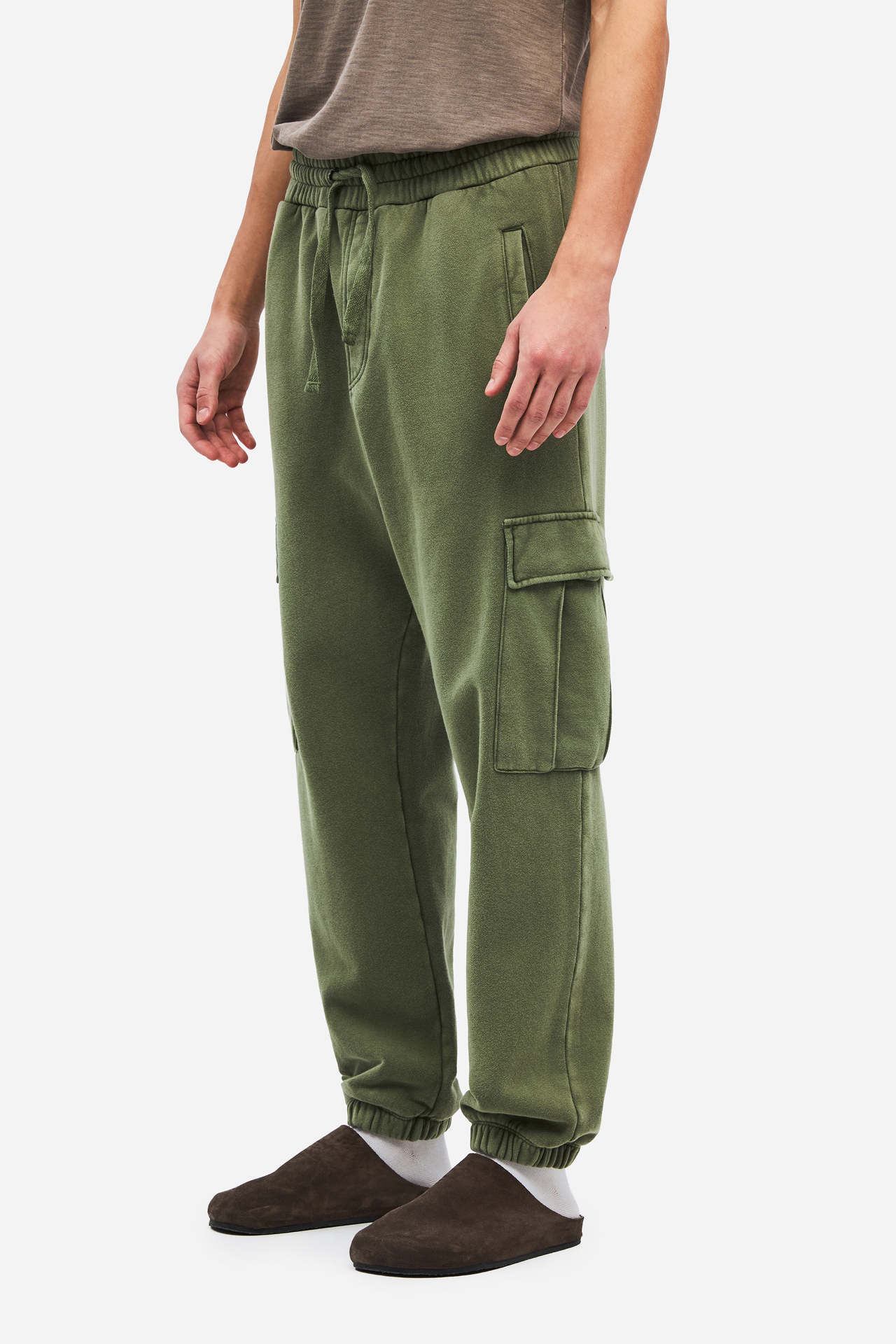 RELAXED CARGO SWEATPANTS