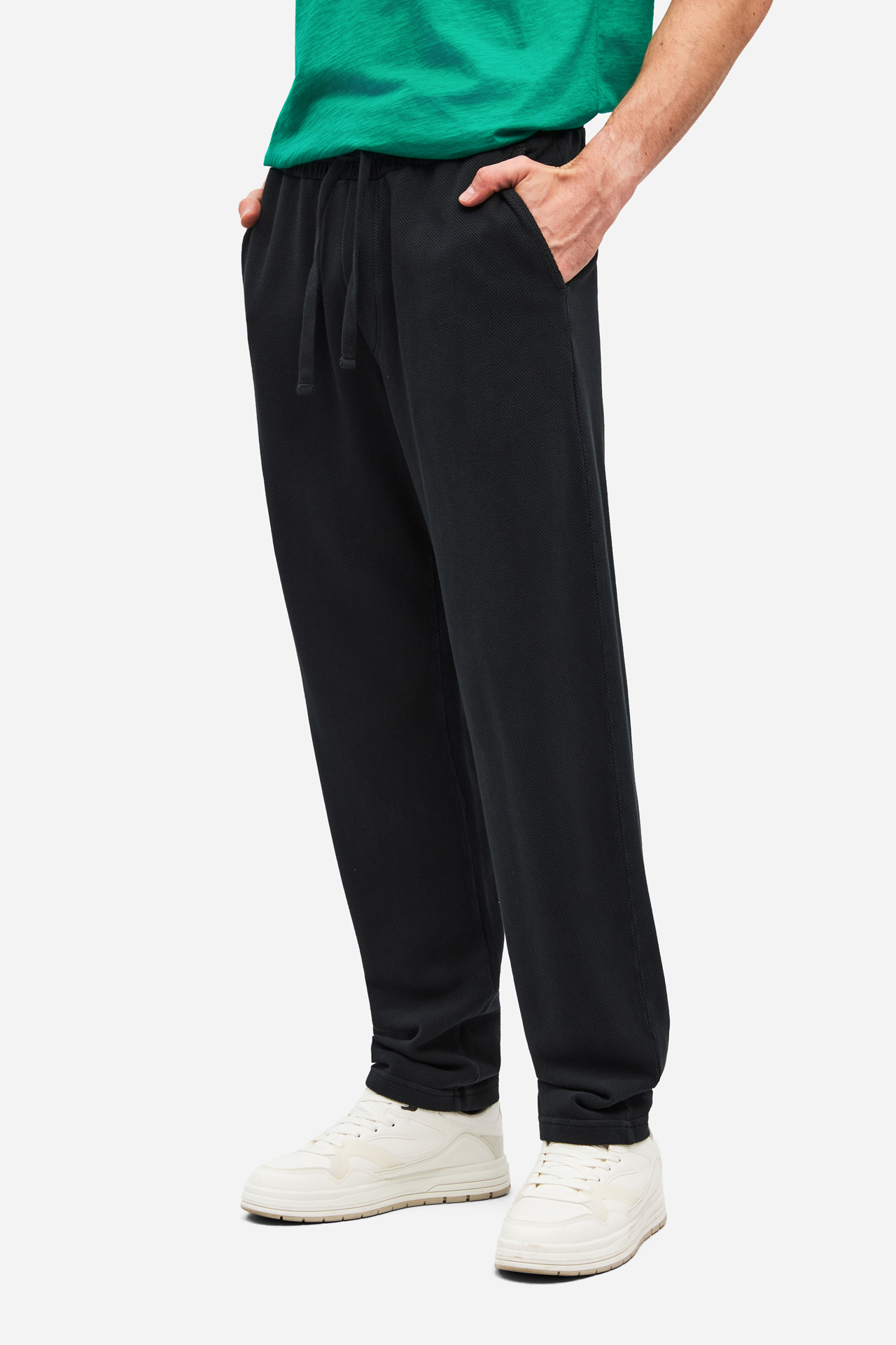PIQUET FLEECE SWEATPANTS