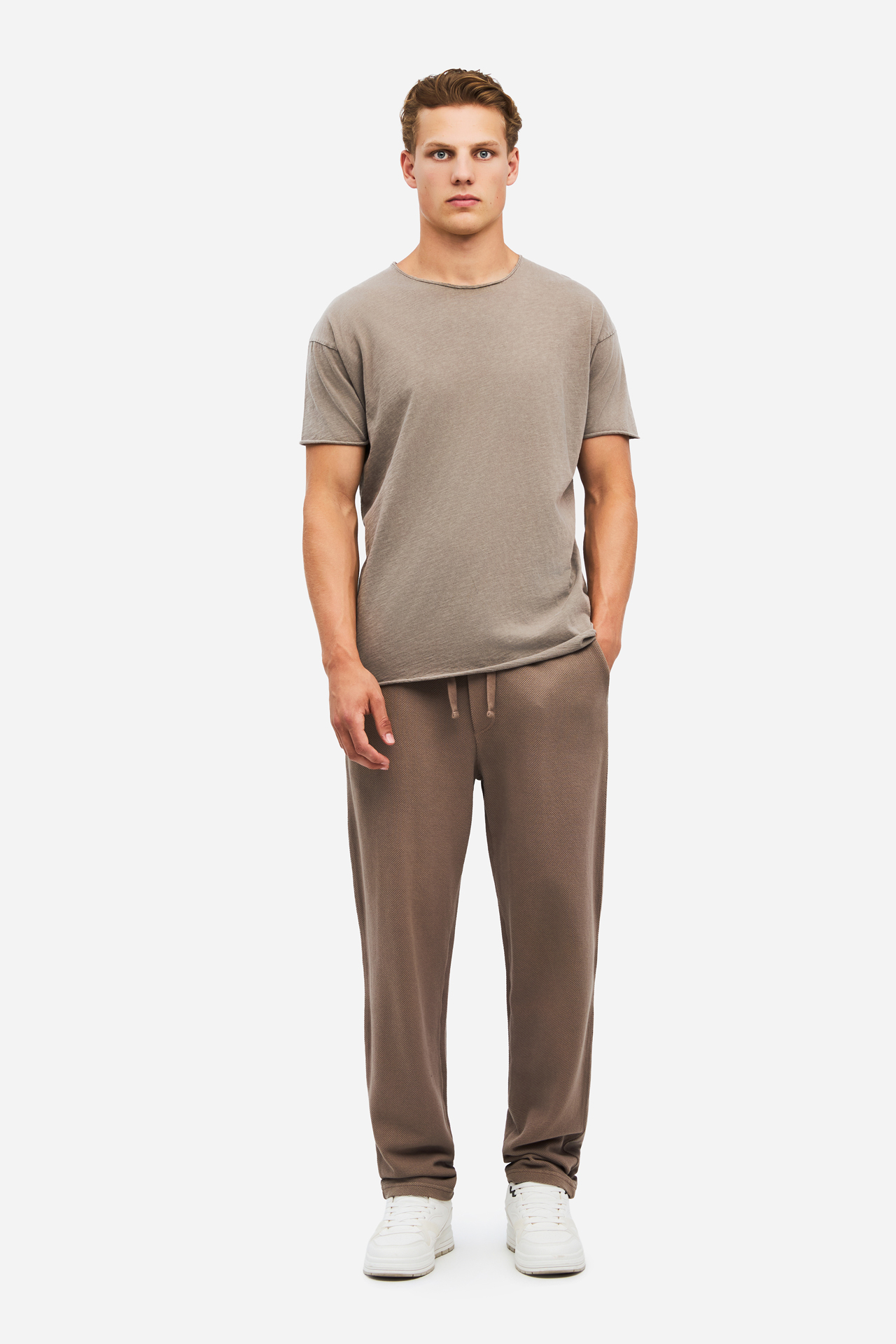 PIQUET FLEECE SWEATPANTS