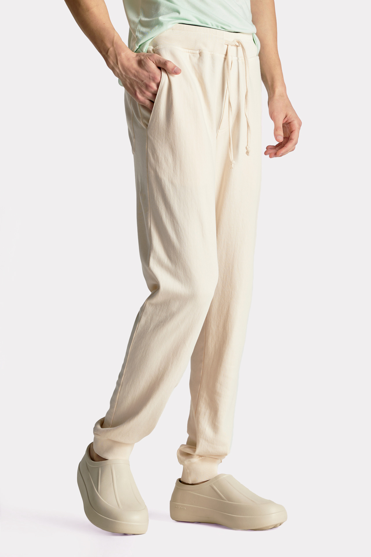 Regular Fit Sweatpants - Beige - Men