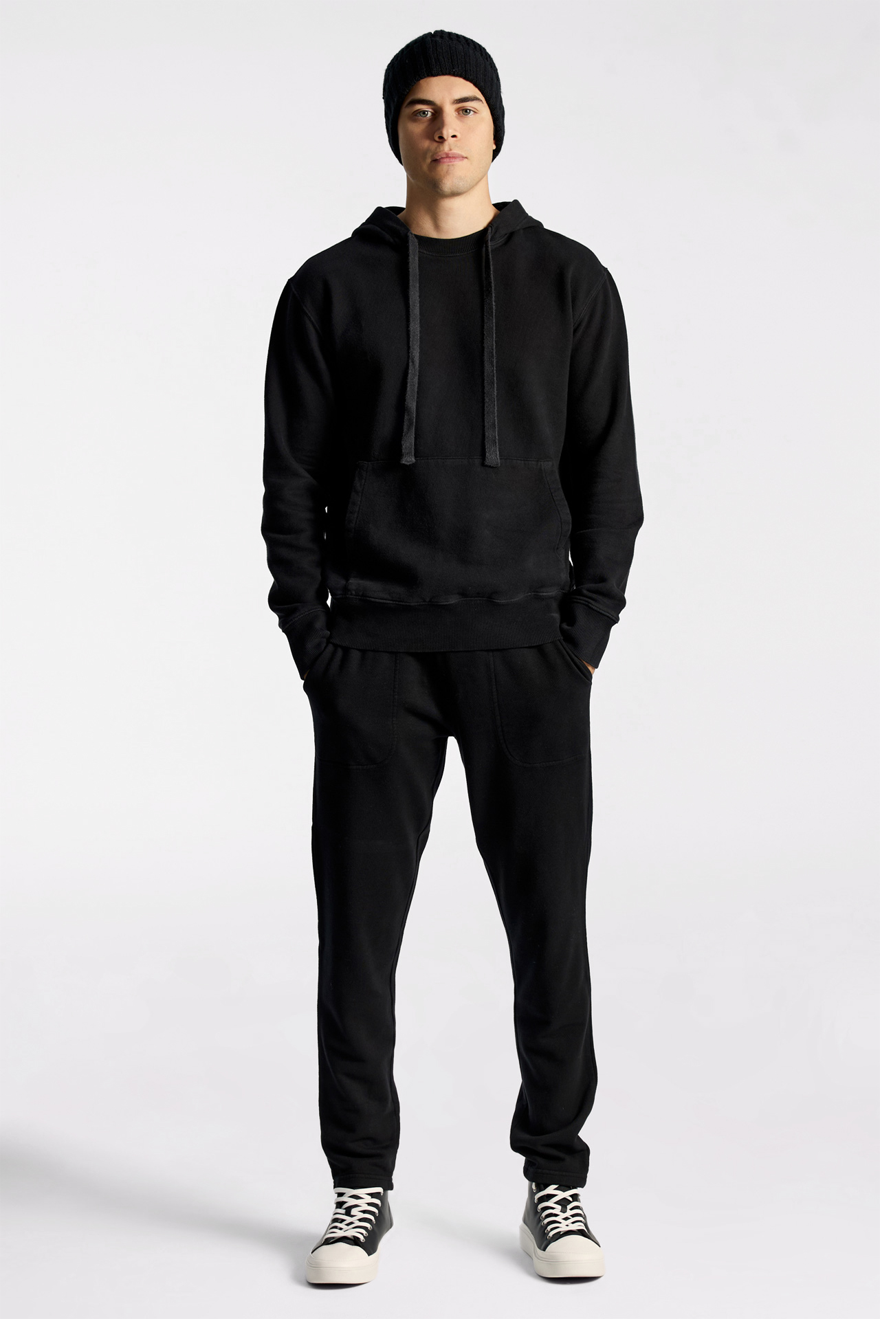 Men's Cotton Sweatpants with Stitching