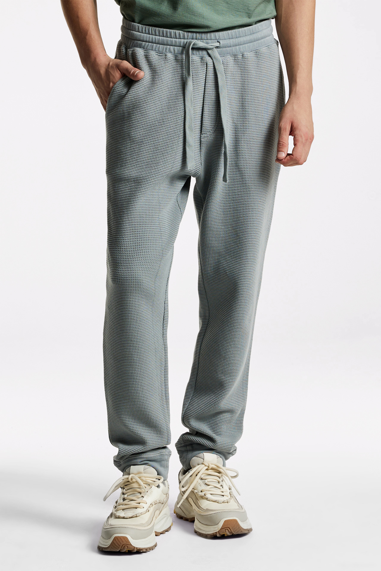 Regular Fit Waffle Sweatpants