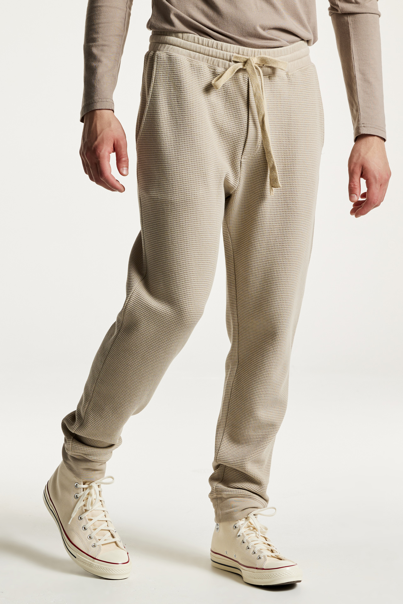 Regular Fit Waffle Sweatpants