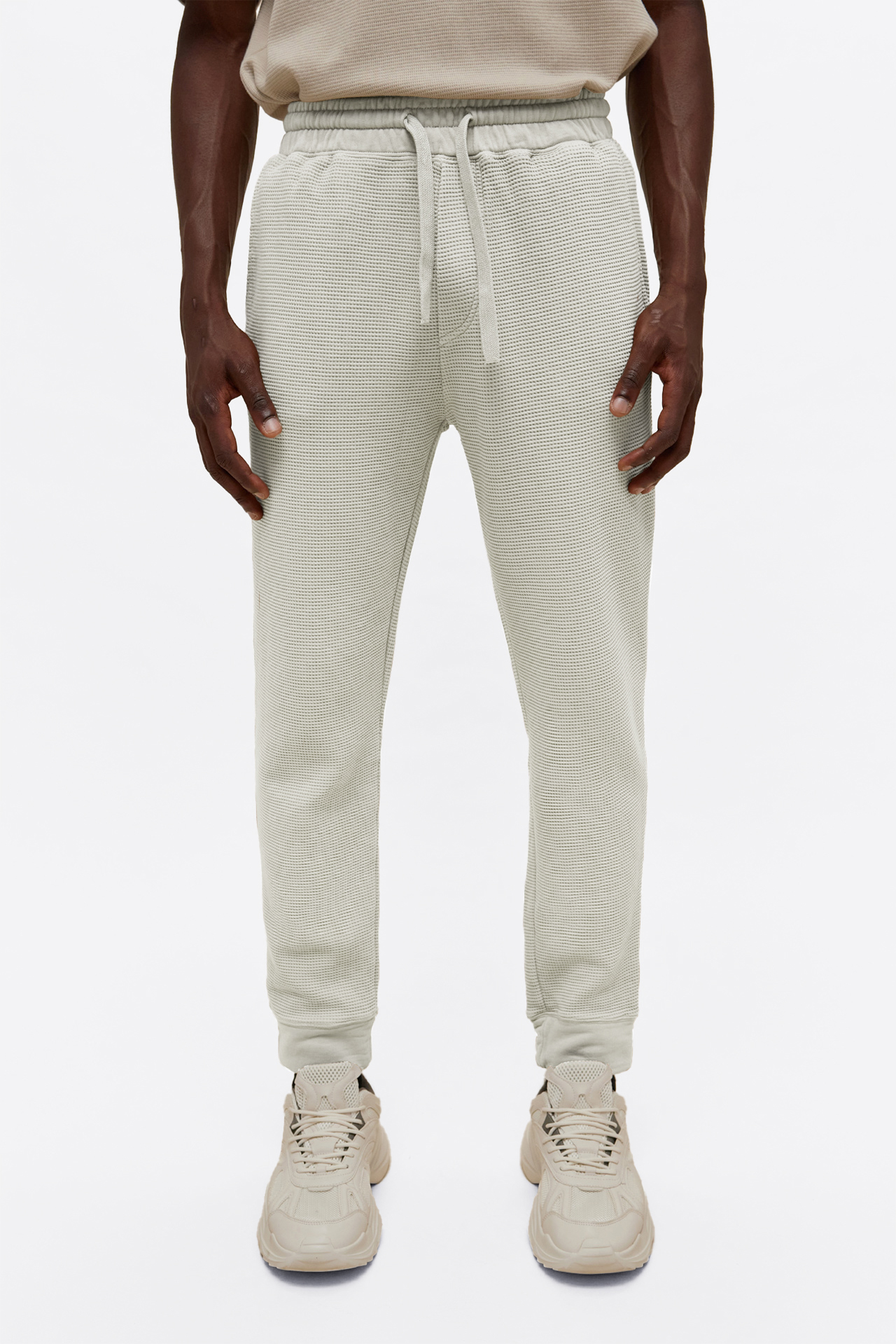 Regular Fit Waffle Sweatpants